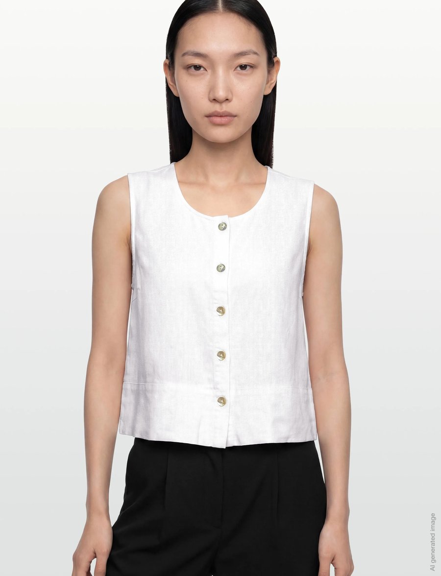FREE/QUENT - FQLAVA-TOP - Ärmlösa blusar - brilliant white - 3