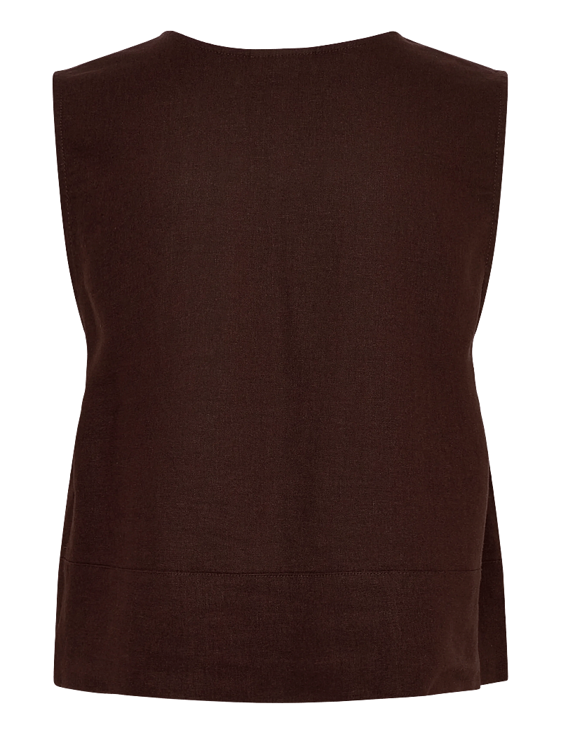 FREE/QUENT - FQLAVA-TOP - Ärmellose blusen - coffee bean - 1