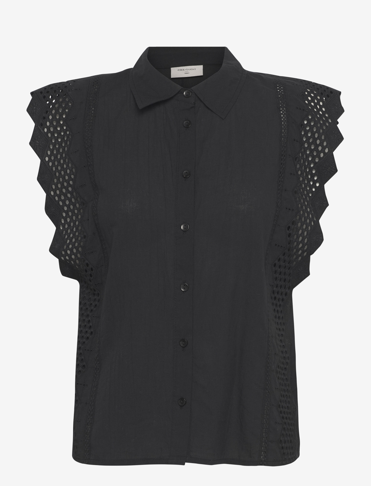 FREE/QUENT - FQBINA-BLOUSE - Ærmeløse bluser - black - 0