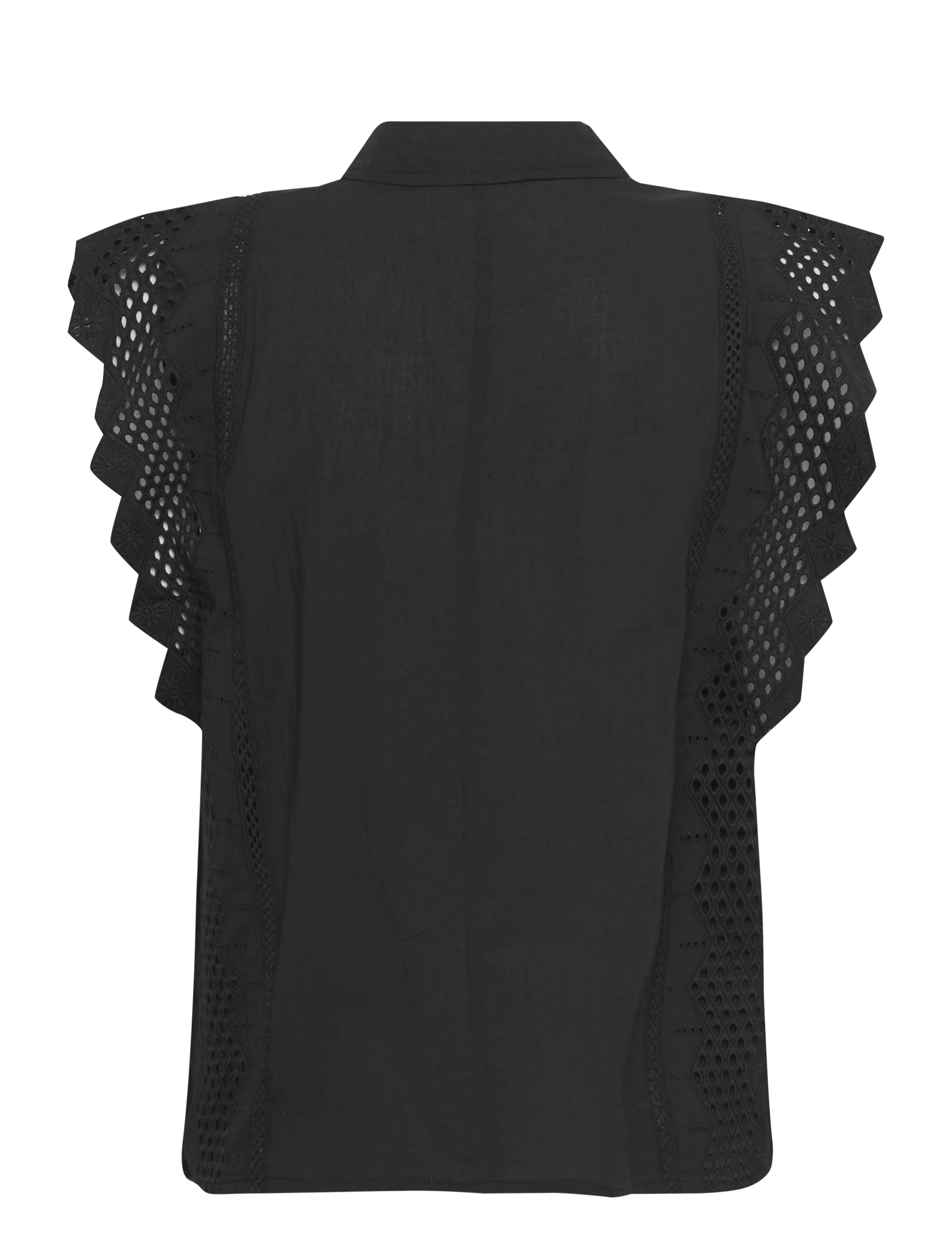 FREE/QUENT - FQBINA-BLOUSE - sleeveless blouses - black - 1