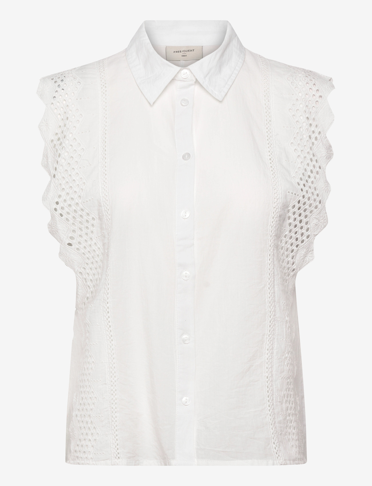 FREE/QUENT - FQBINA-BLOUSE - Ærmeløse bluser - brilliant white - 1