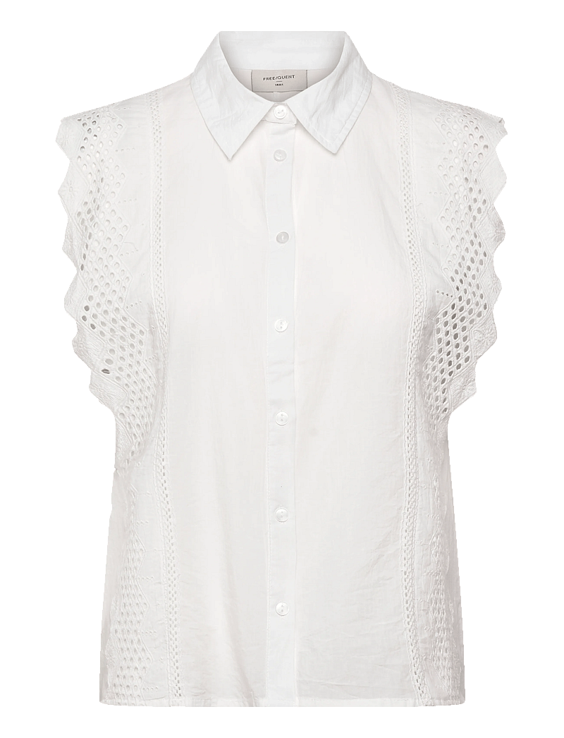 FREE/QUENT - FQBINA-BLOUSE - Ærmeløse bluser - brilliant white - 1