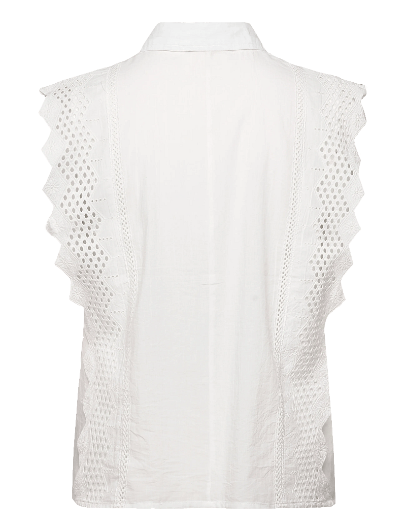 FREE/QUENT - FQBINA-BLOUSE - Ærmeløse bluser - brilliant white - 2