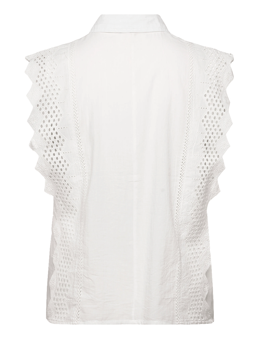 FREE/QUENT - FQBINA-BLOUSE - Ärmlösa blusar - brilliant white - 2
