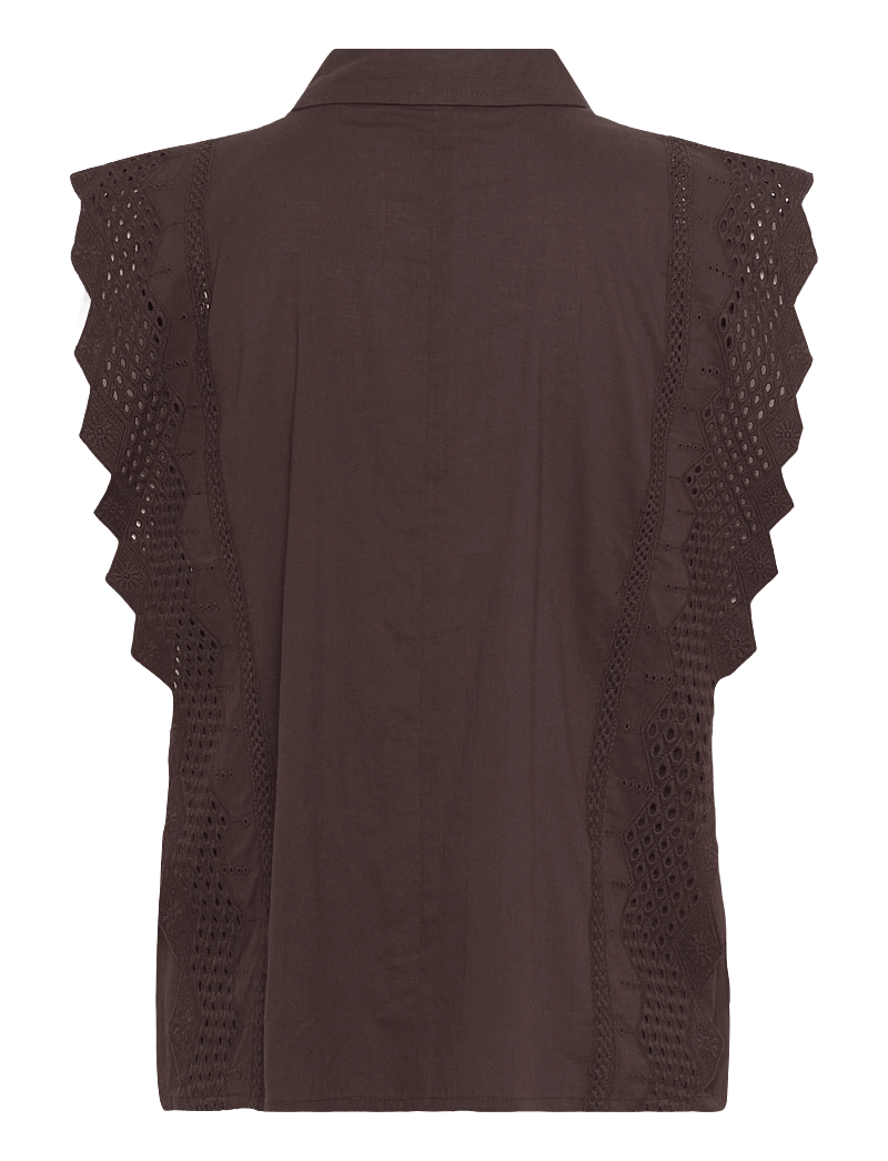 FREE/QUENT - FQBINA-BLOUSE - Ærmeløse bluser - coffee bean - 1