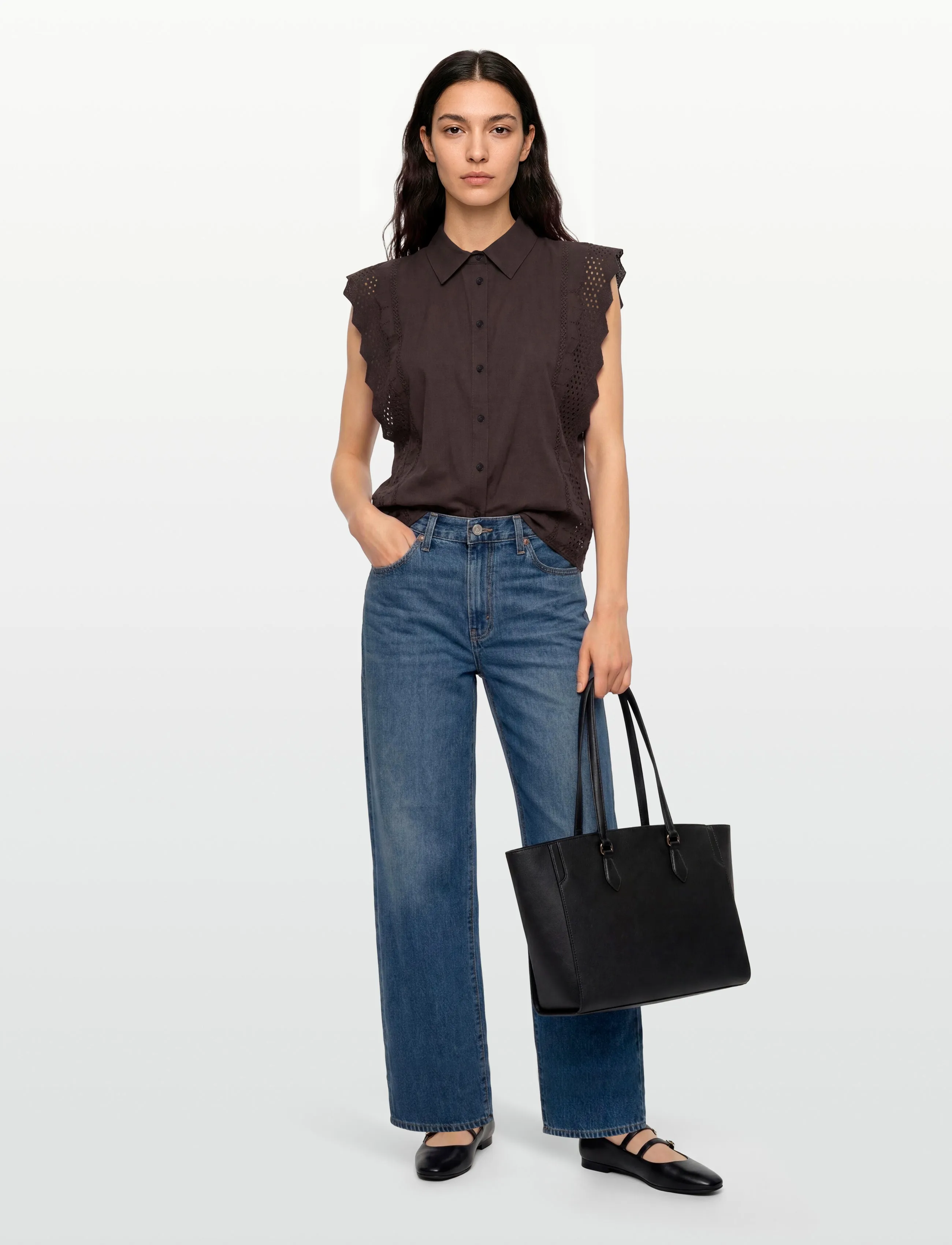 FREE/QUENT FQBINA-BLOUSE - Ärmellose Blusen - COFFEE BEAN / brown