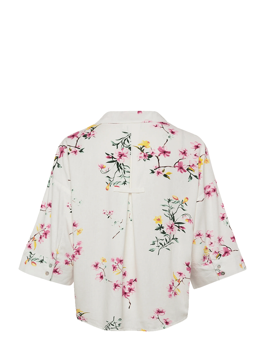 FREE/QUENT - FQLAVISCO-SHIRT - kurzärmlige hemden - star off-white w. ballerina - 1