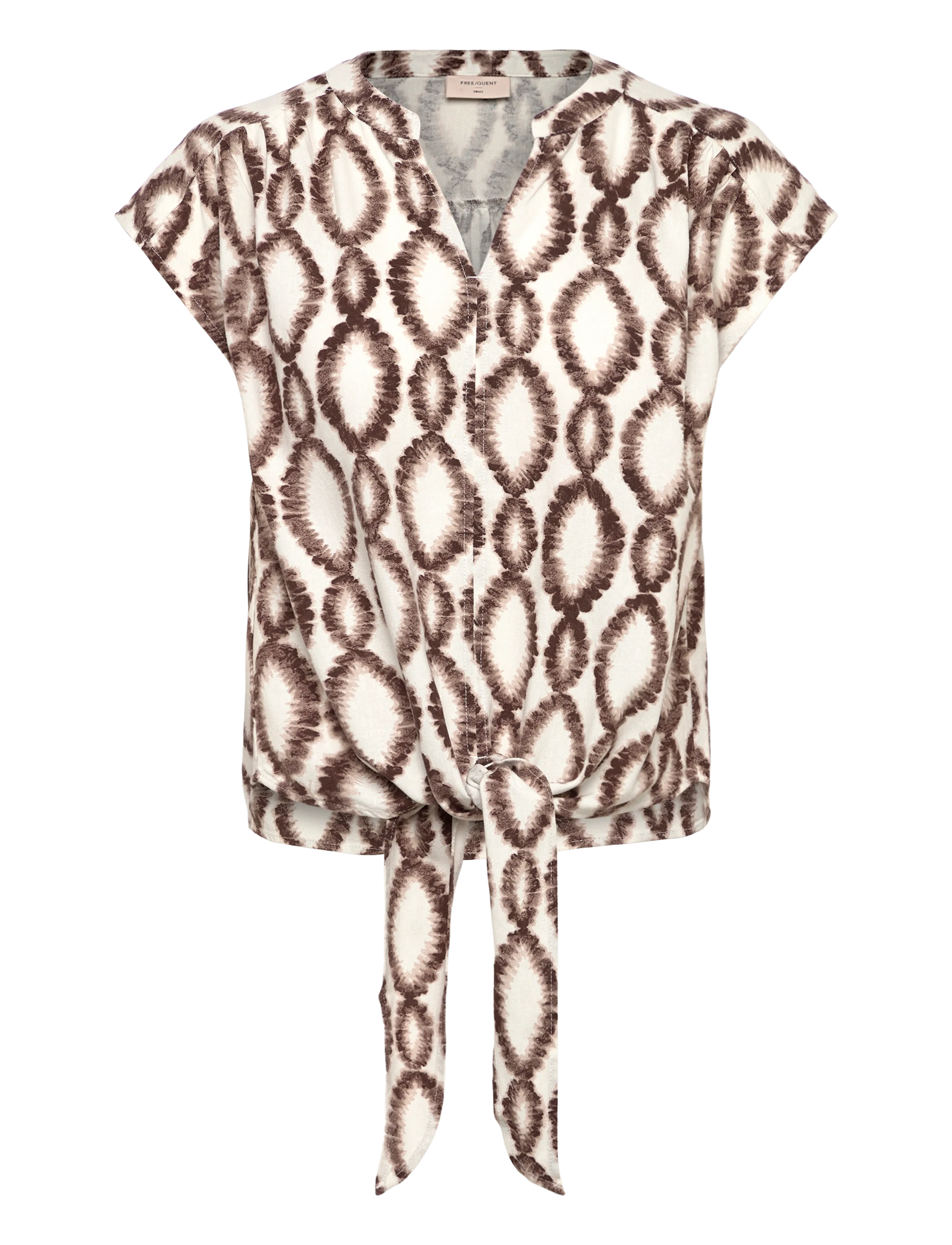FREE/QUENT FQLAVISCO-BLOUSE - Visa allt - BRILLIANT WHITE W. COFFEE BEAN / white