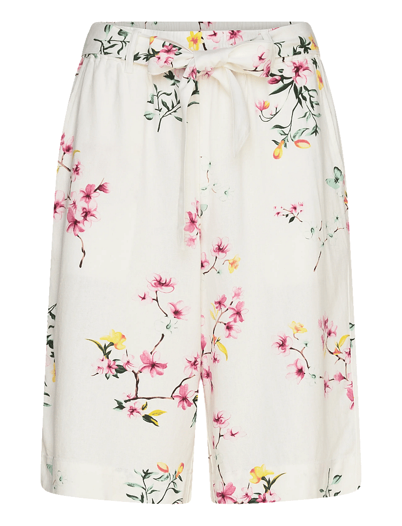 FREE/QUENT - FQLAVISCO-BERMUDA - hørshorts - star off-white w. ballerina - 1