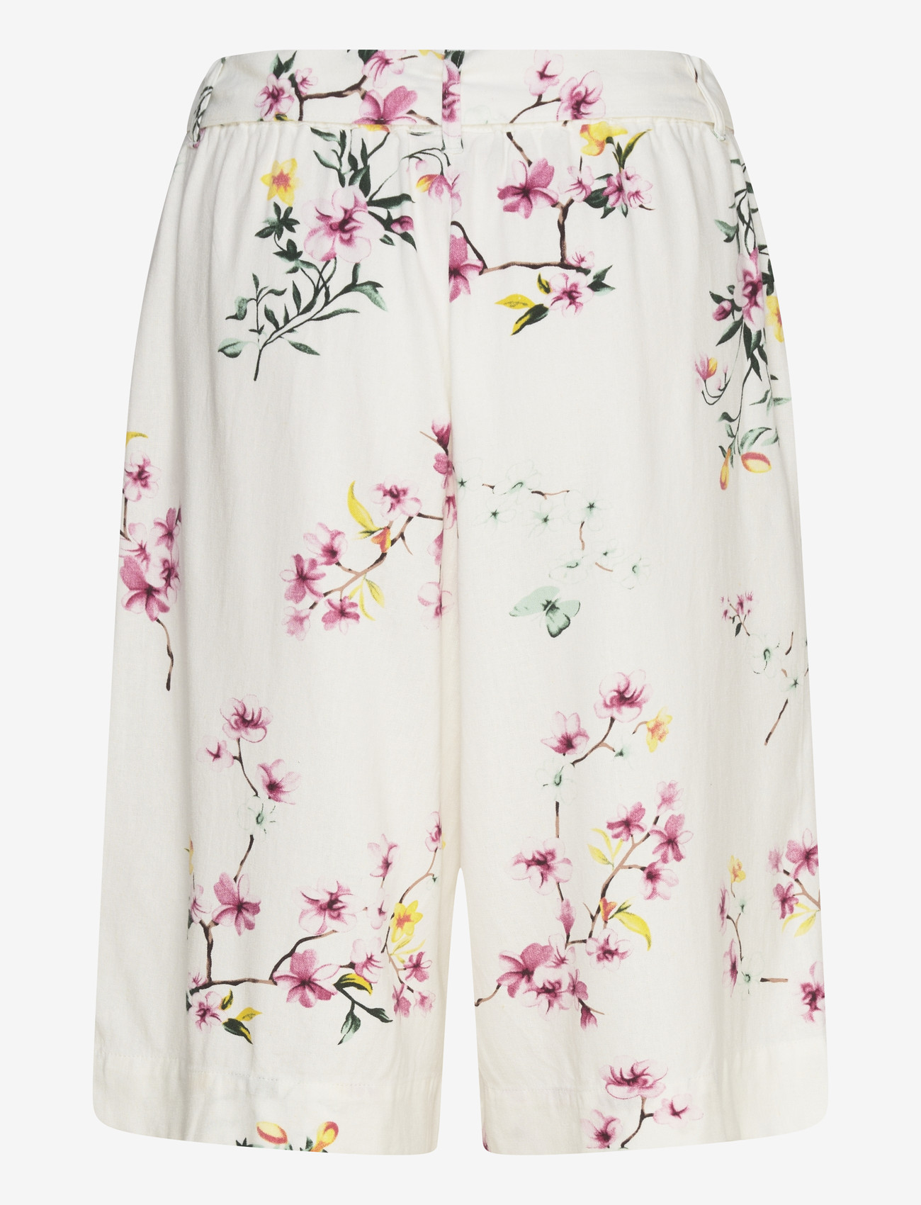 FREE/QUENT - FQLAVISCO-BERMUDA - hørshorts - star off-white w. ballerina - 2