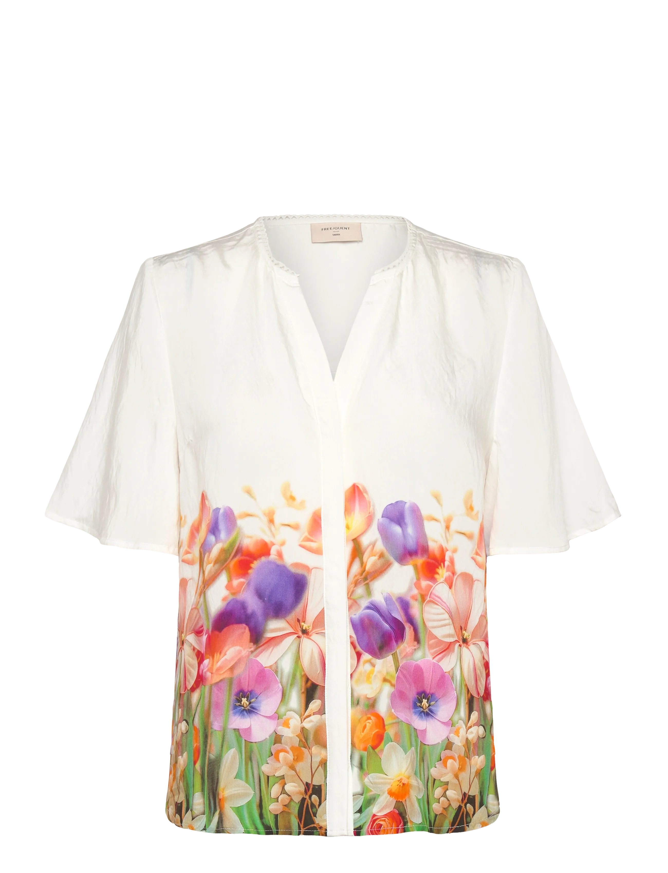 FREE/QUENT FQMAISE-BLOUSE - Everyday Style - BRILLIANT WHITE W. BALLERINA / white