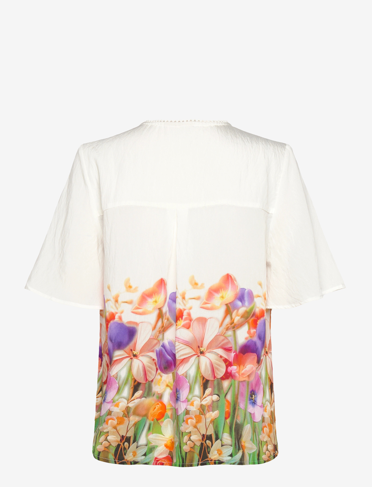 FREE/QUENT - FQMAISE-BLOUSE - kortærmede bluser - brilliant white w. ballerina - 2