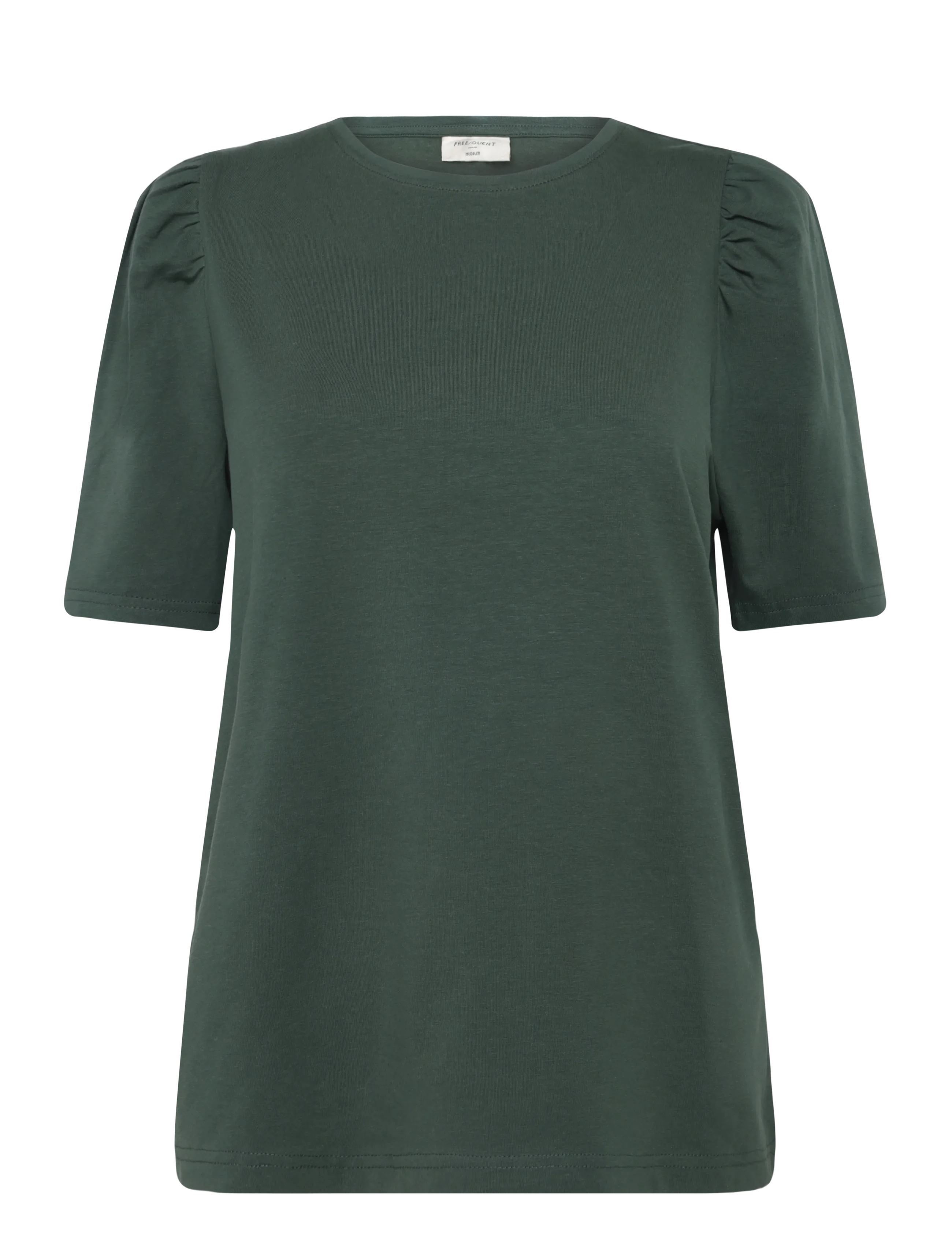 FREE/QUENT FQFENJA-TEE-PUFF - T-shirts - DEEP FOREST / green