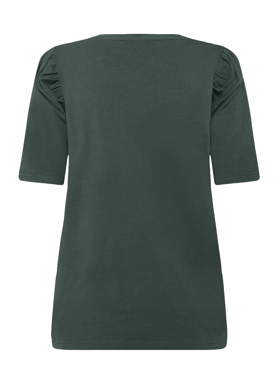 FREE/QUENT - FQFENJA-TEE-PUFF - t-shirts - deep forest - 2