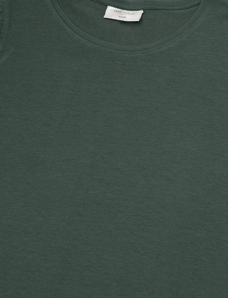 FREE/QUENT - FQFENJA-TEE-PUFF - t-shirts - deep forest - 5