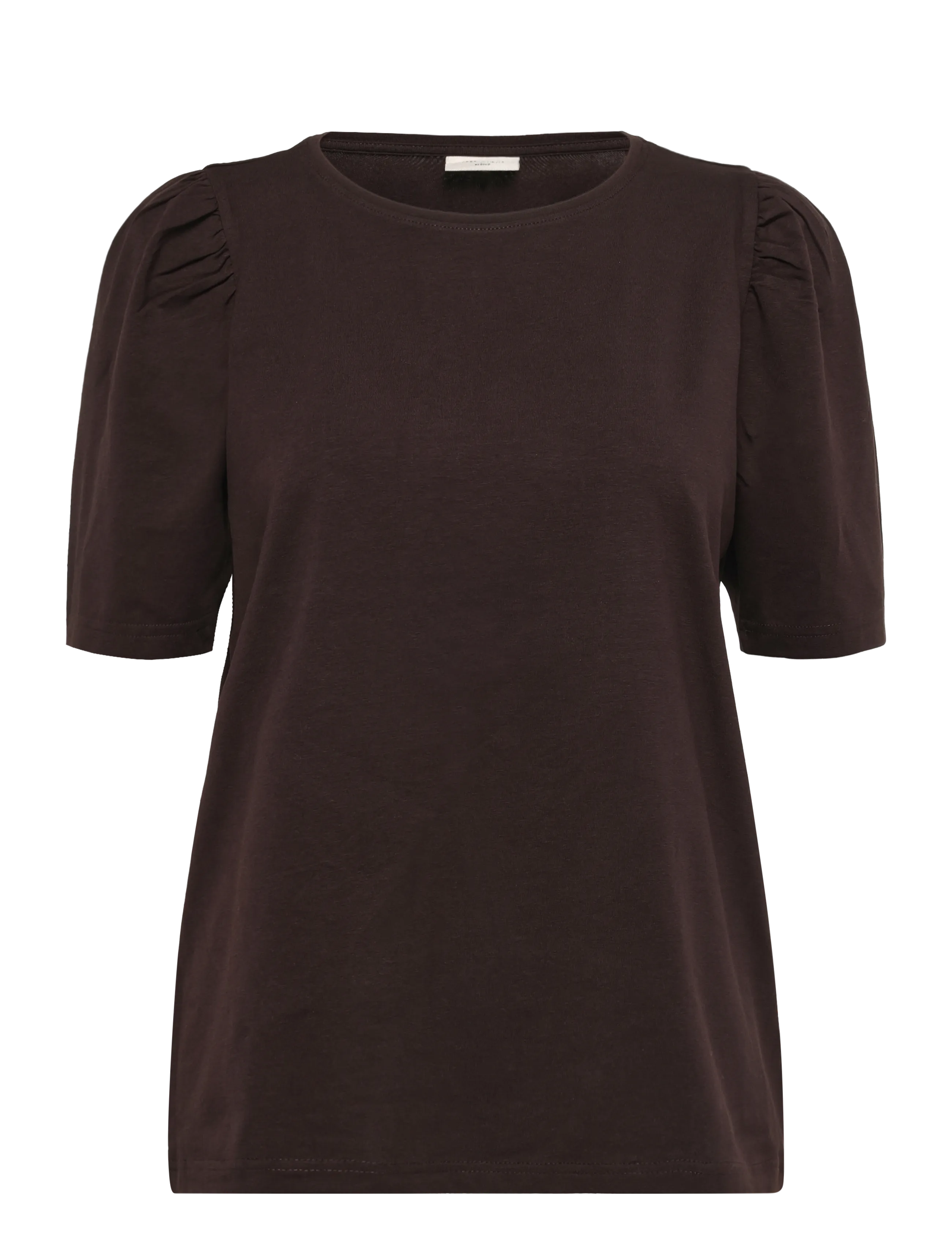 FREE/QUENT FQFENJA-TEE-PUFF - T-shirts - MOLE / brown