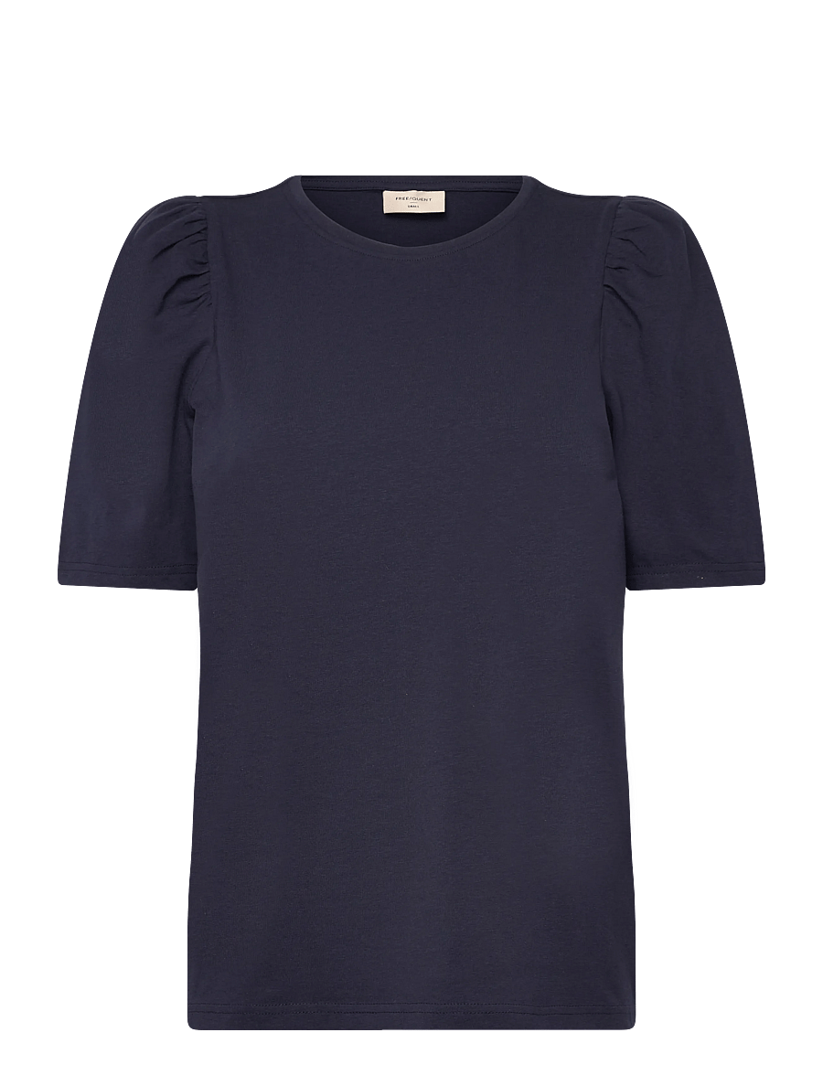 FREE/QUENT - FQFENJA-TEE-PUFF - t-shirts - navy blazer - 1