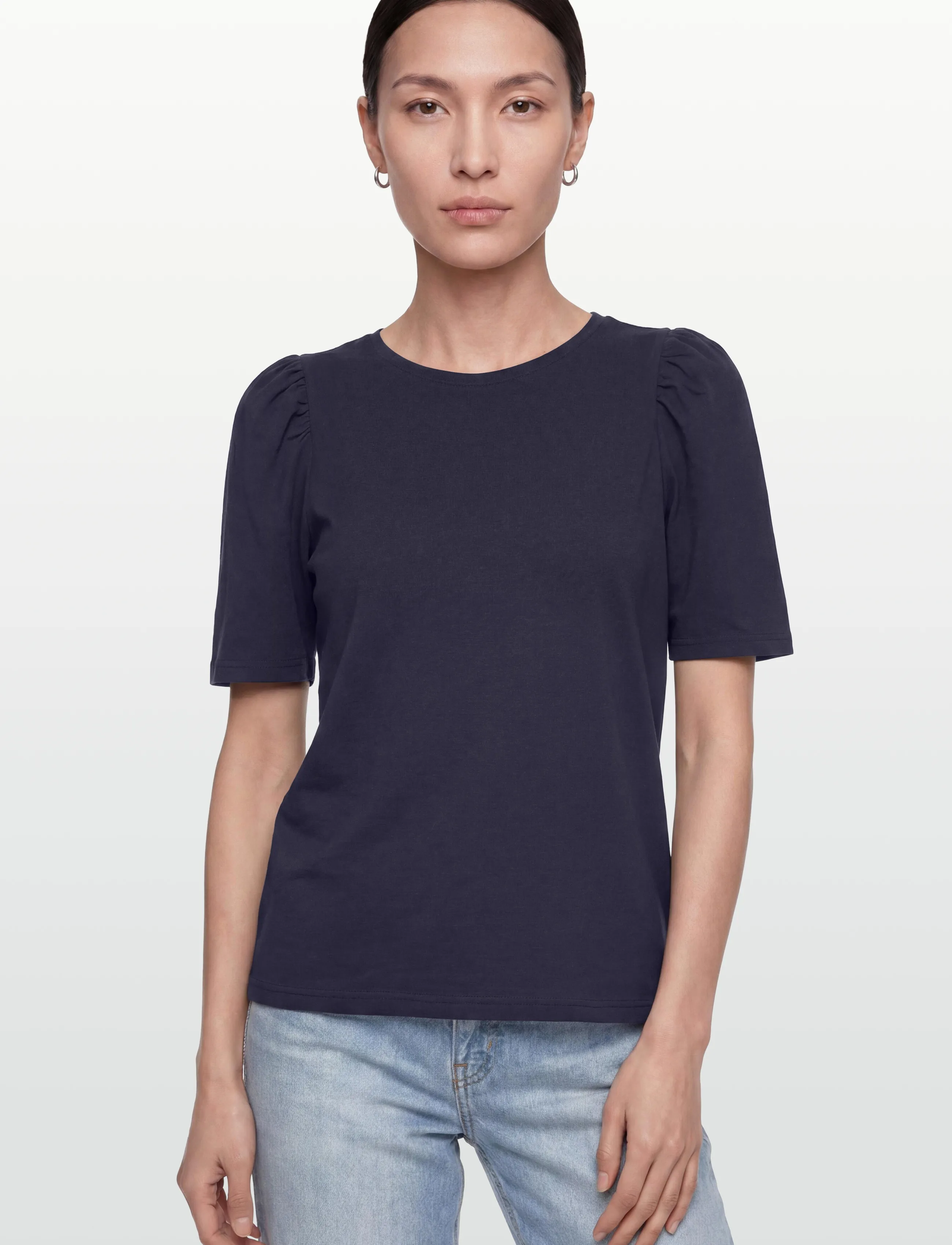 FREE/QUENT - FQFENJA-TEE-PUFF - t-skjorter - navy blazer - 3