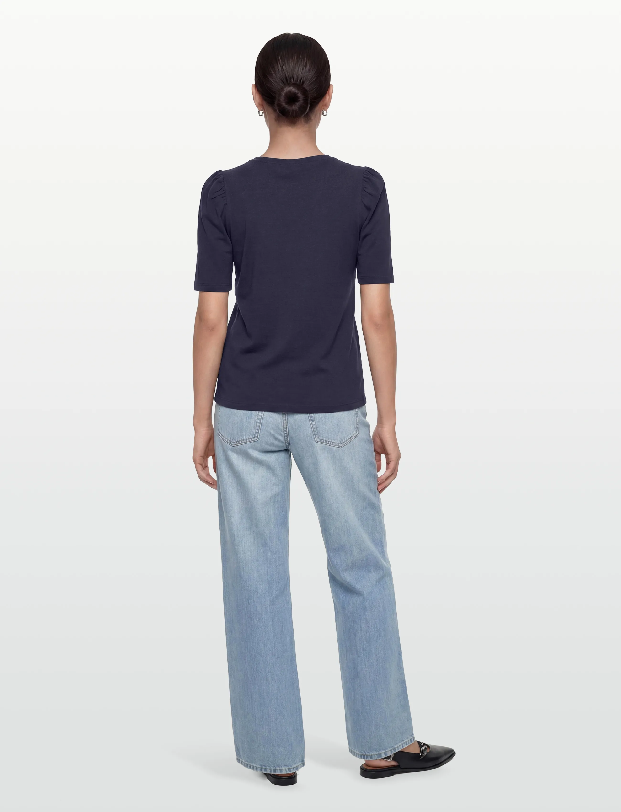 FREE/QUENT Fqfenja-Tee-Puff blusar dam – bild 3