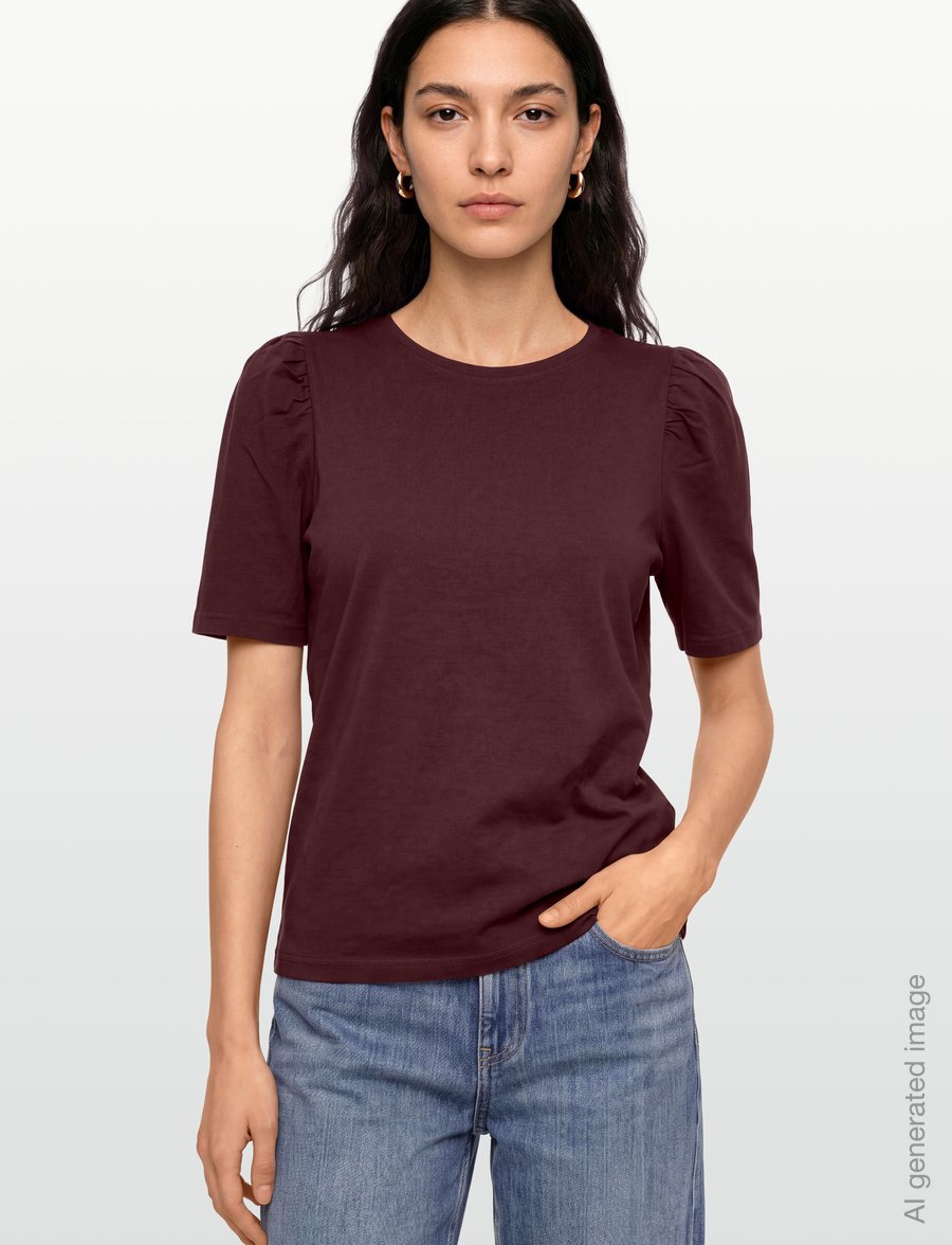 FREE/QUENT - FQFENJA-TEE-PUFF - t-shirts - port royale - 3