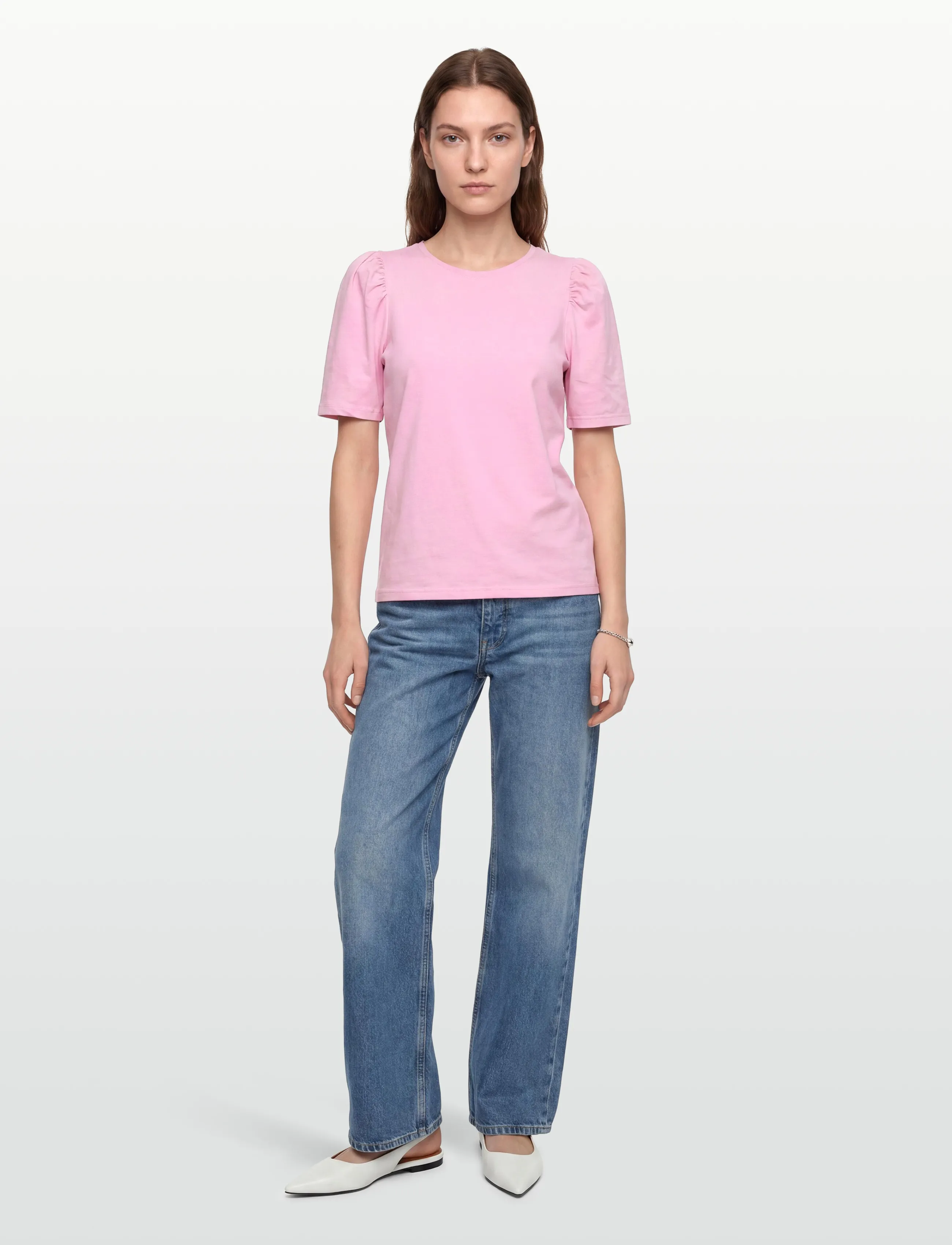 FREE/QUENT FQFENJA-TEE-PUFF - T-shirts & Toppe - SWEET LILAC / pink/rose