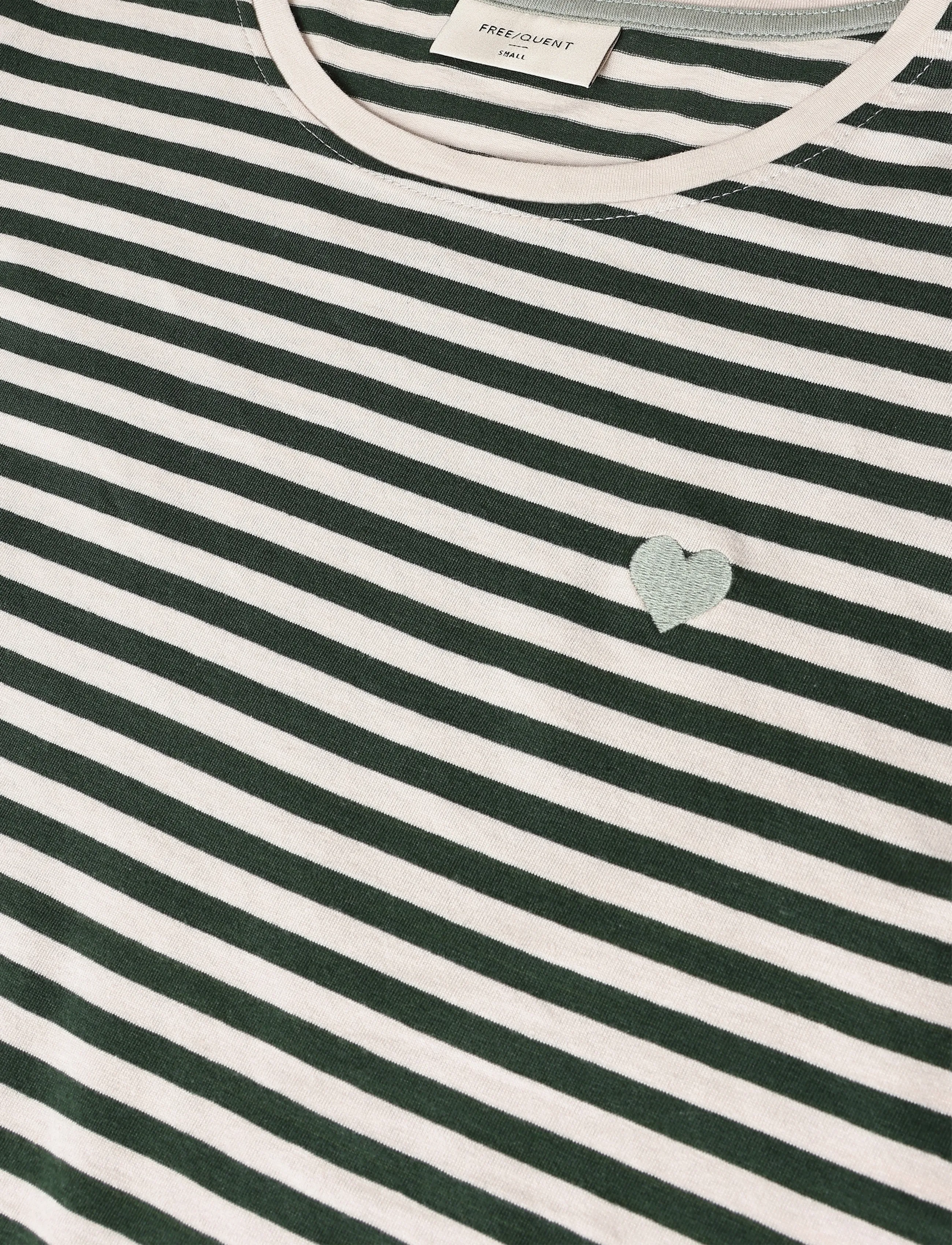 FREE/QUENT - FQMIAN-TEE - t-shirts - moonbeam w. deep forest - 2