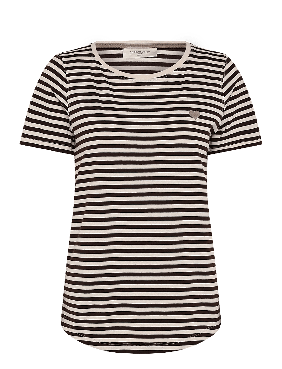 FREE/QUENT - FQMIAN-TEE - t-shirts - moonbeam w. mole - 1