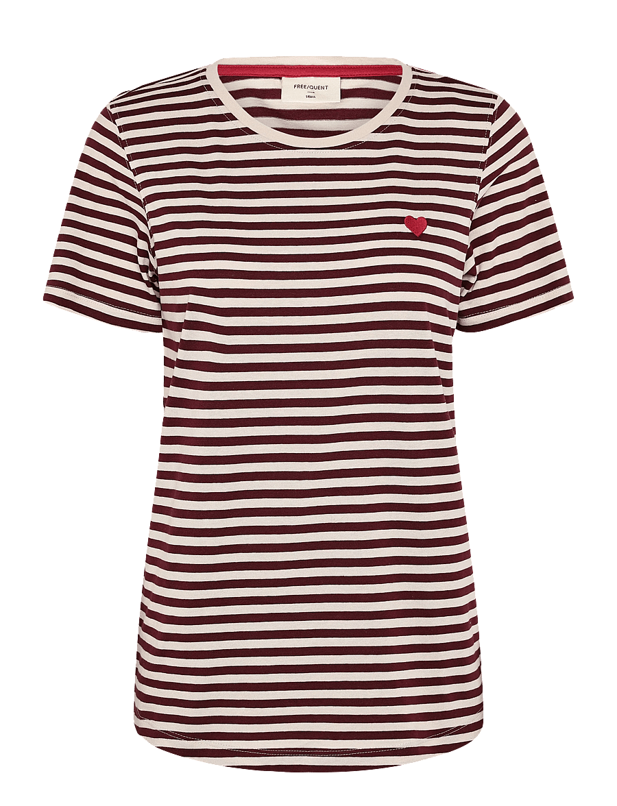 FREE/QUENT - FQMIAN-TEE - t-shirts - moonbeam w. port royale - 1