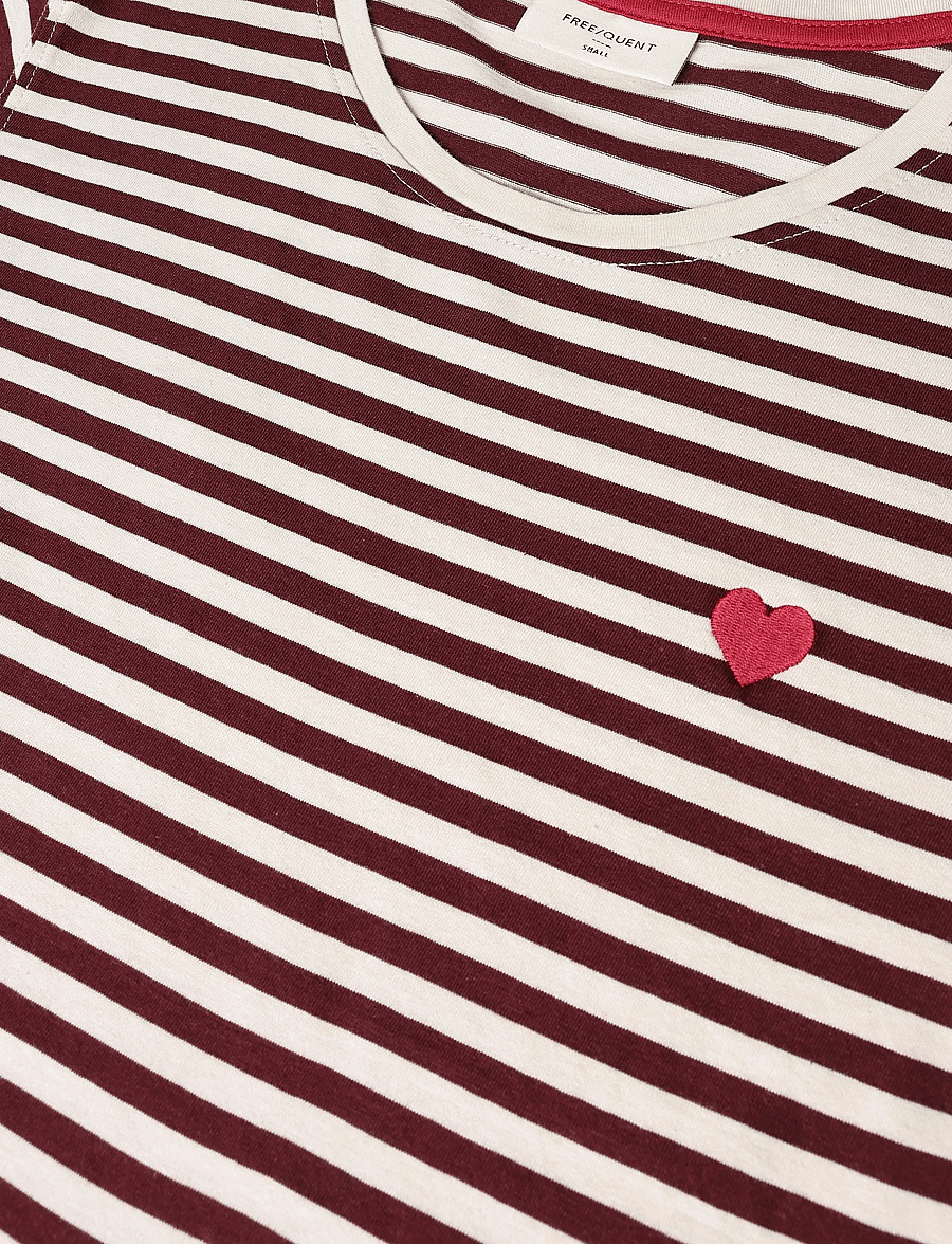 FREE/QUENT - FQMIAN-TEE - t-shirts - moonbeam w. port royale - 5