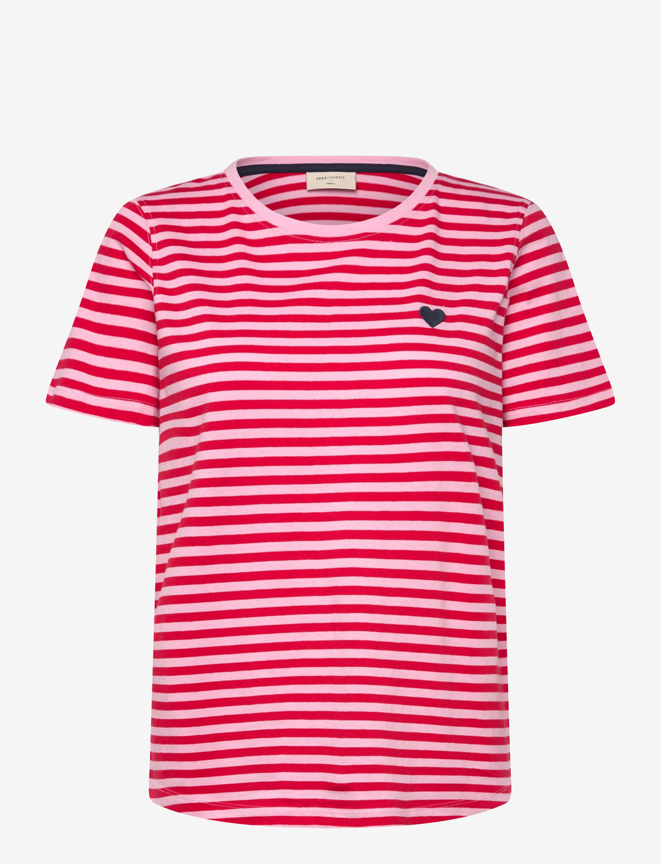 FREE/QUENT - FQMIAN-TEE - t-shirts - sweet lilac w. true red - 1