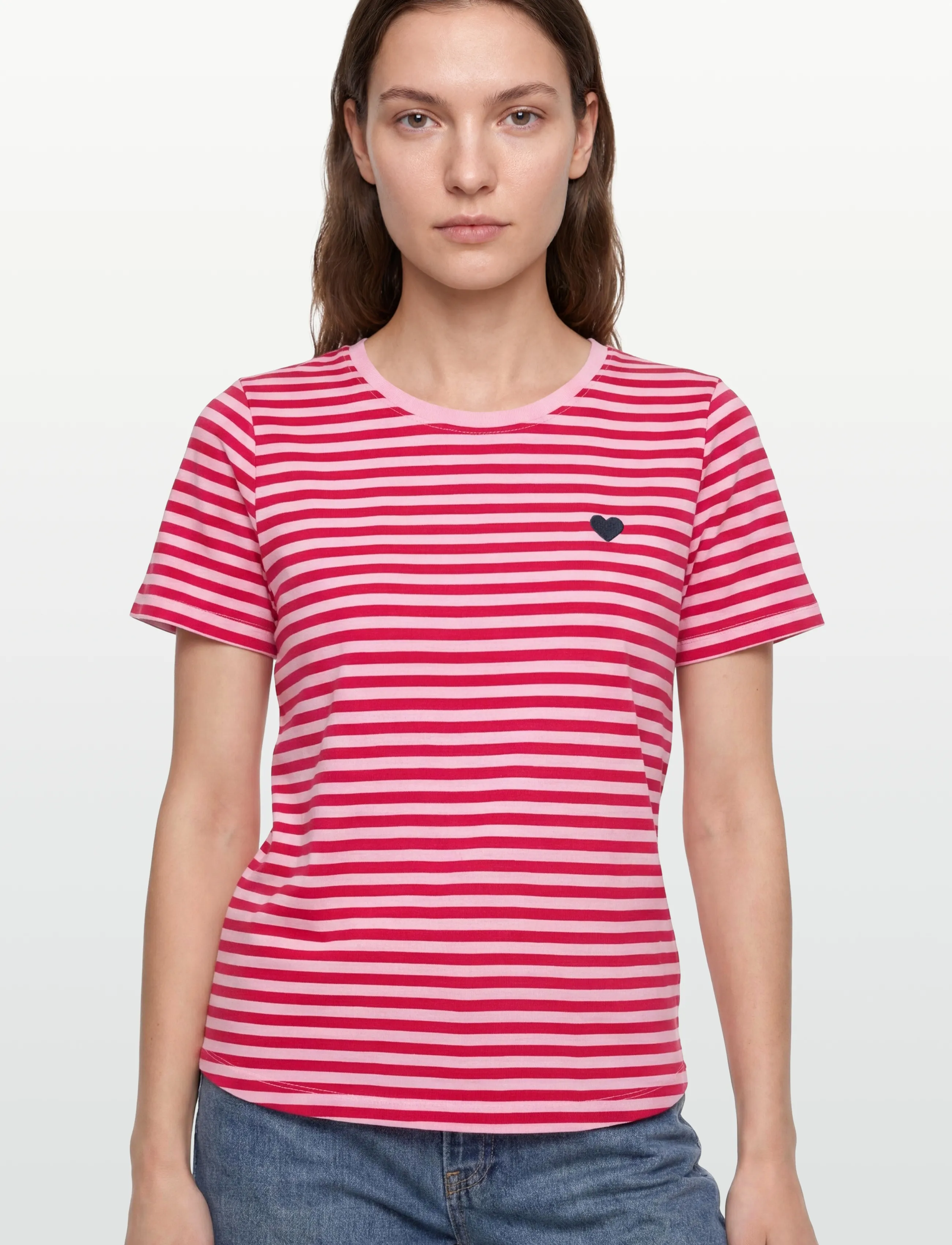 FREE/QUENT - FQMIAN-TEE - t-shirts - sweet lilac w. true red - 3