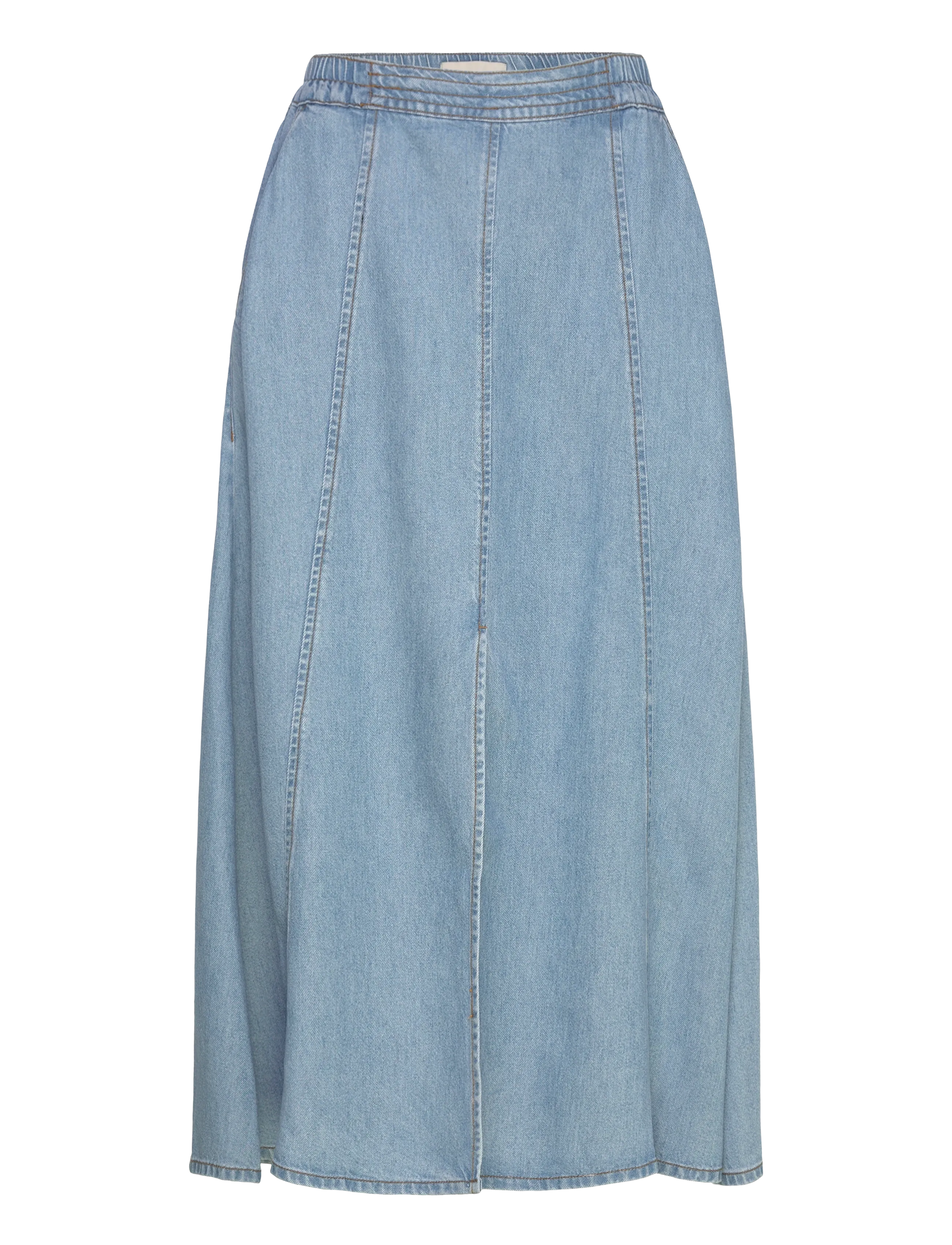 FREE/QUENT FQMILO-SKIRT - Maxi nederdele - LIGHT BLUE DENIM / blue