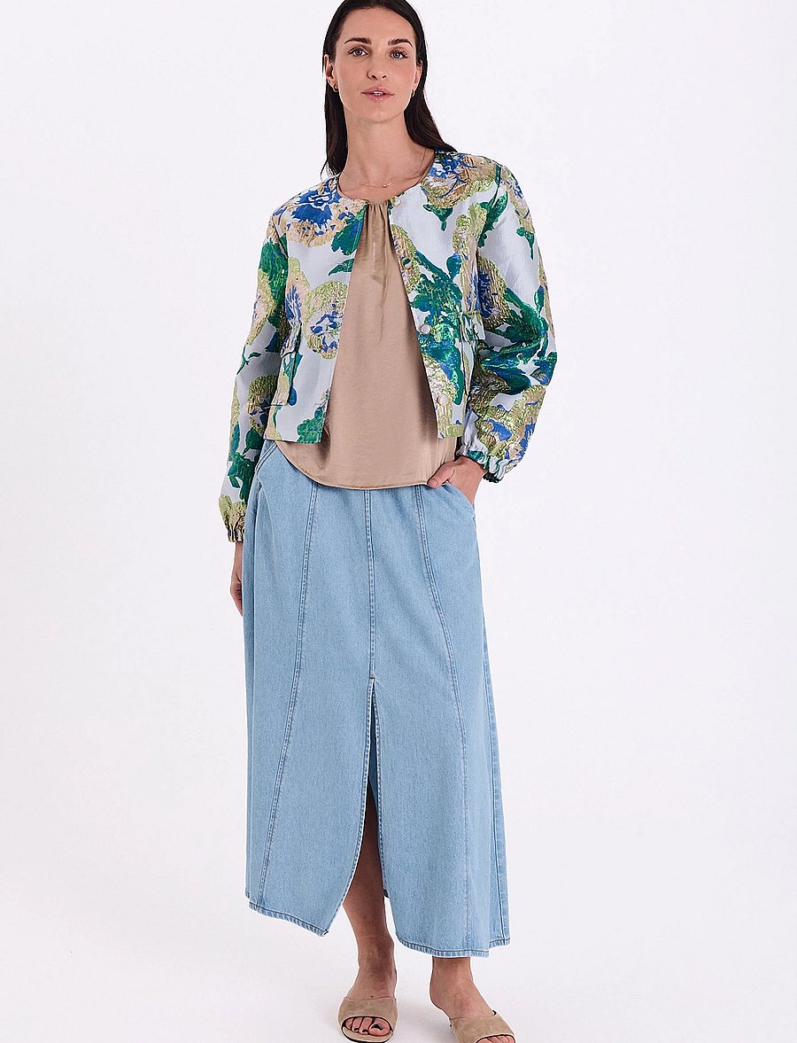 FREE/QUENT - FQMILO-SKIRT - jeanskjolar - light blue denim - 3