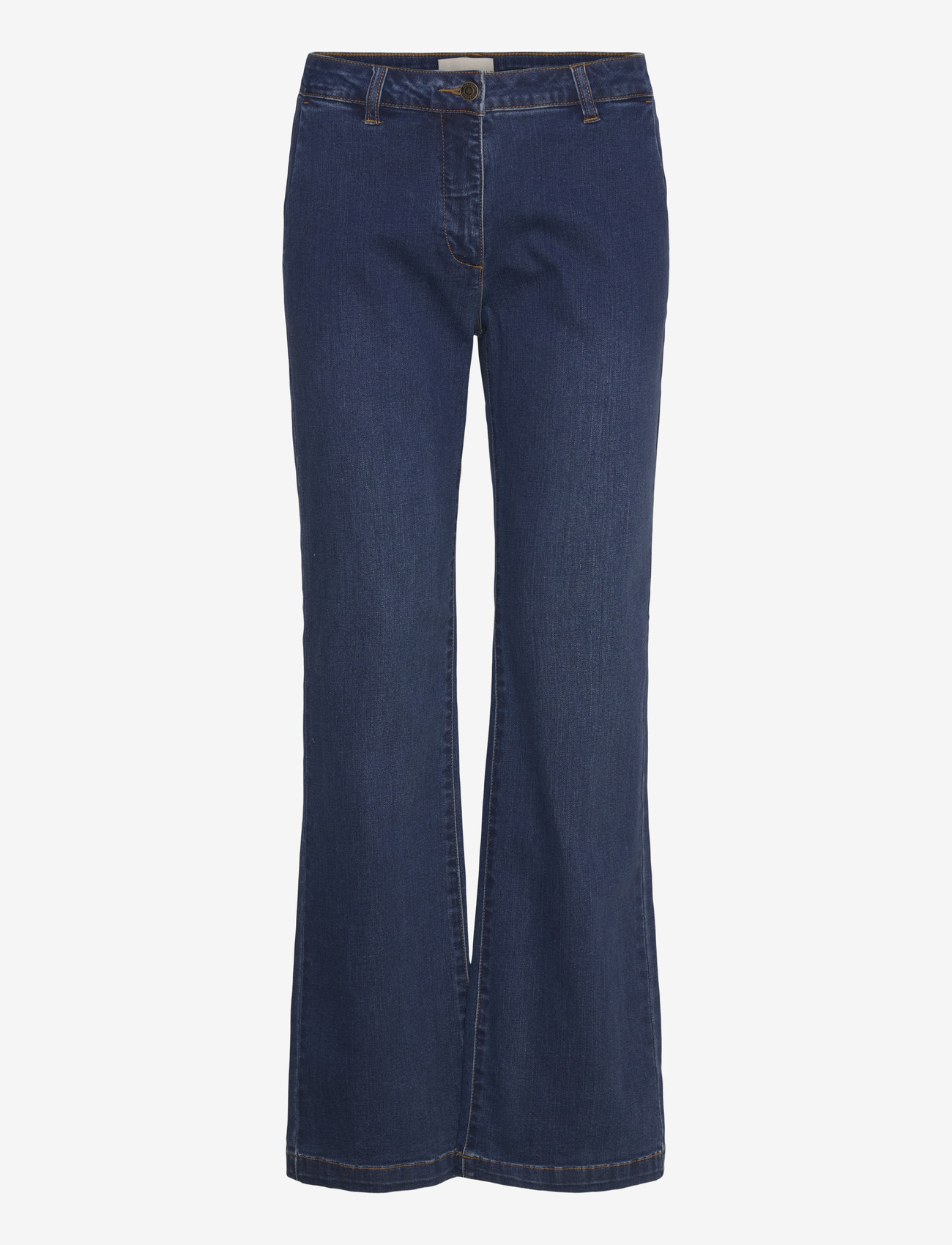 FREE/QUENT - FQISADORA-PANTS - bootcut jeans - medium blue denim - 0