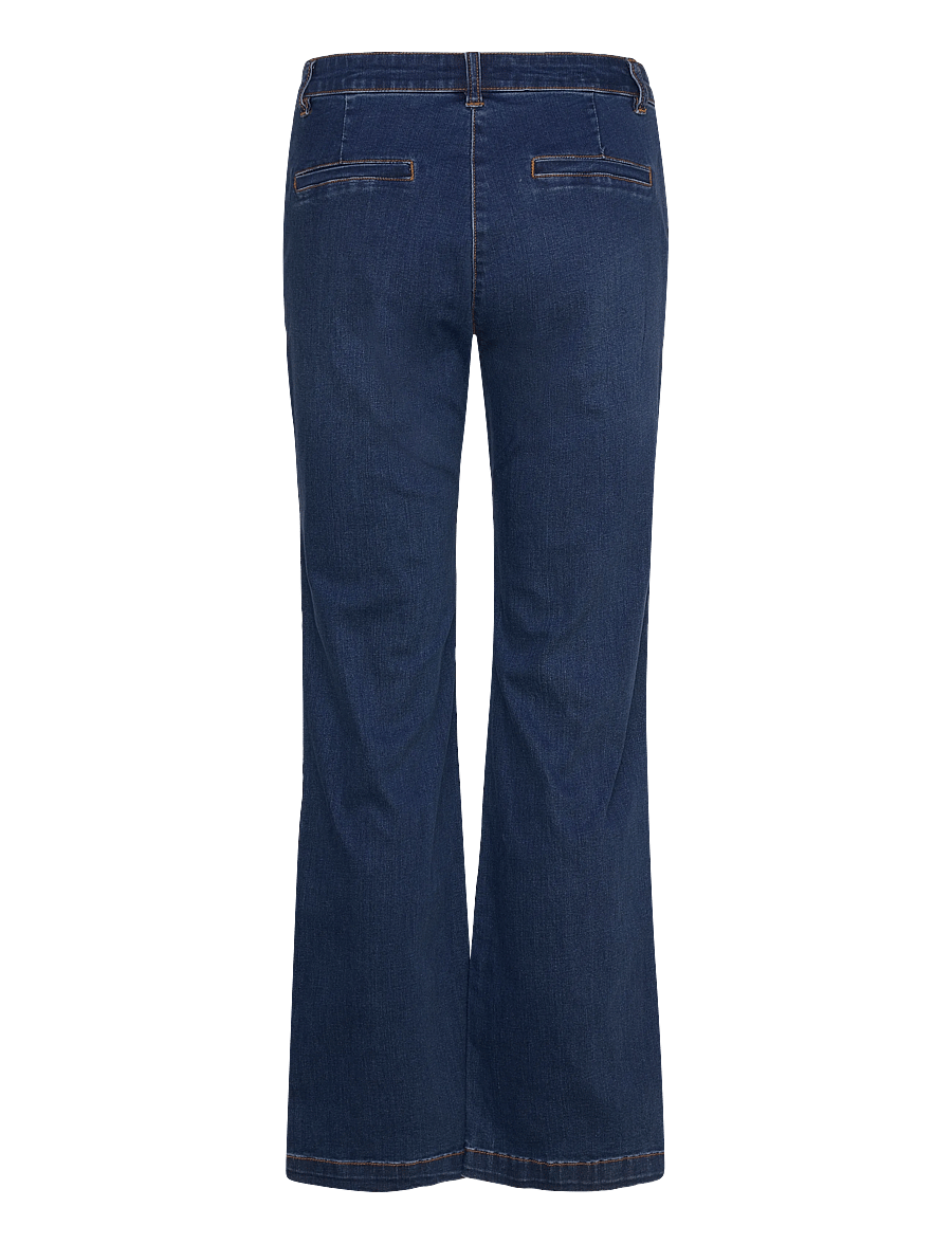 FREE/QUENT - FQISADORA-PANTS - alt laienevad teksad - medium blue denim - 1