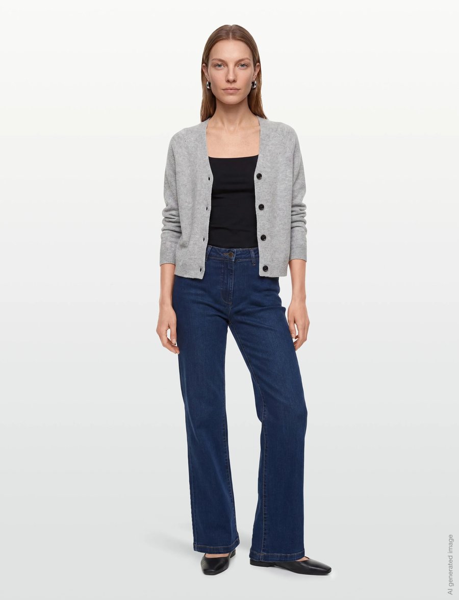 FREE/QUENT - FQISADORA-PANTS - bootcut jeans - medium blue denim - 0