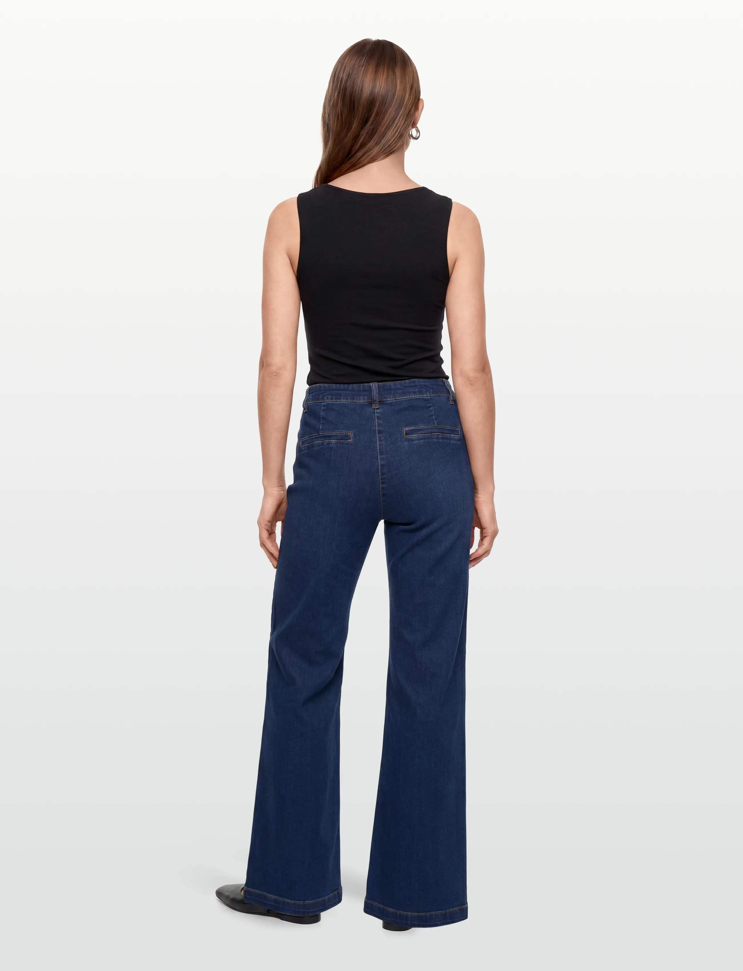 FREE/QUENT - FQISADORA-PANTS - alt laienevad teksad - medium blue denim - 4