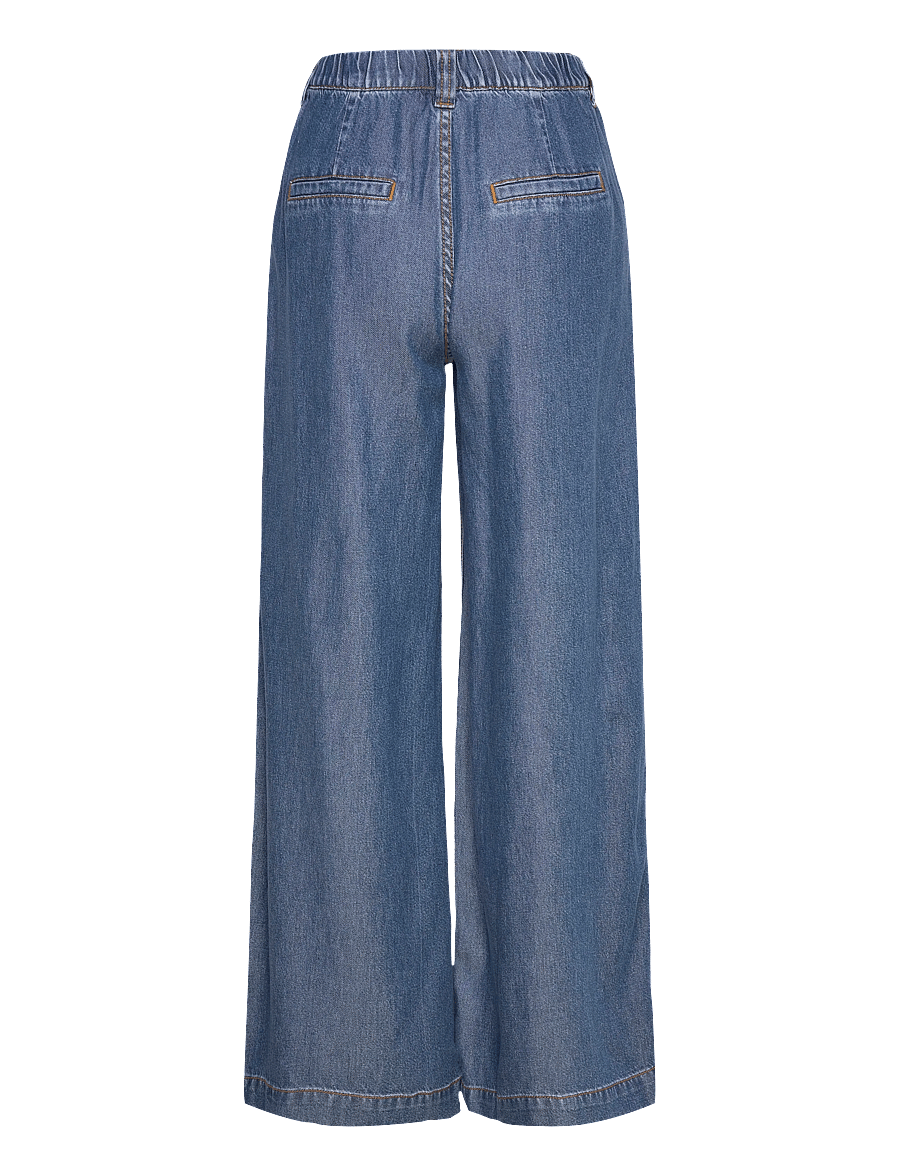 FREE/QUENT - FQMILO-PANTS - laia säärega teksad - medium blue denim - 2