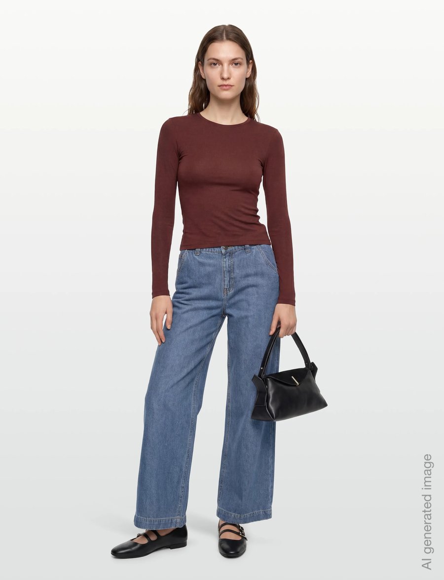 FREE/QUENT - FQMILO-PANTS - laia säärega teksad - medium blue denim - 0