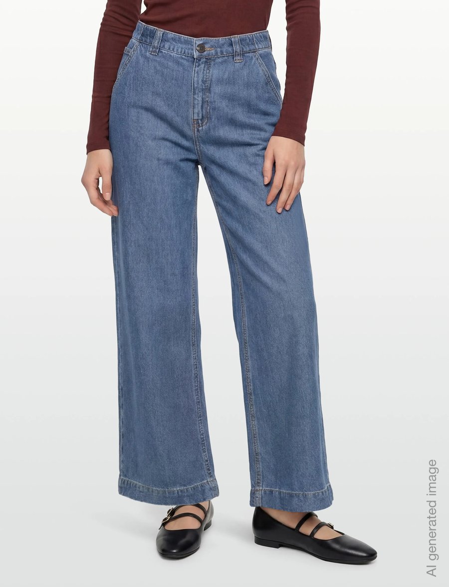 FREE/QUENT - FQMILO-PANTS - laia säärega teksad - medium blue denim - 3