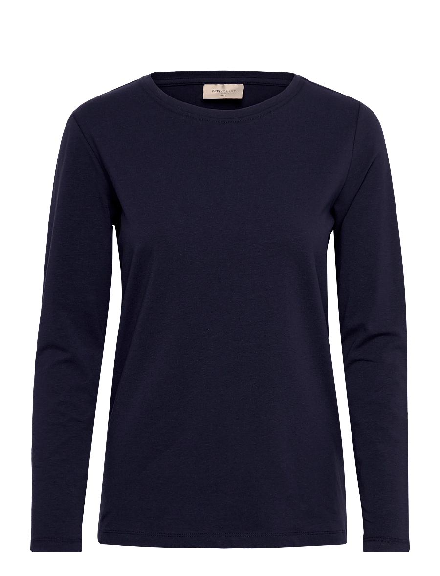 FREE/QUENT - FQFENJA-TEE - palaidinukės ilgomis rankovėmis - navy blazer - 1