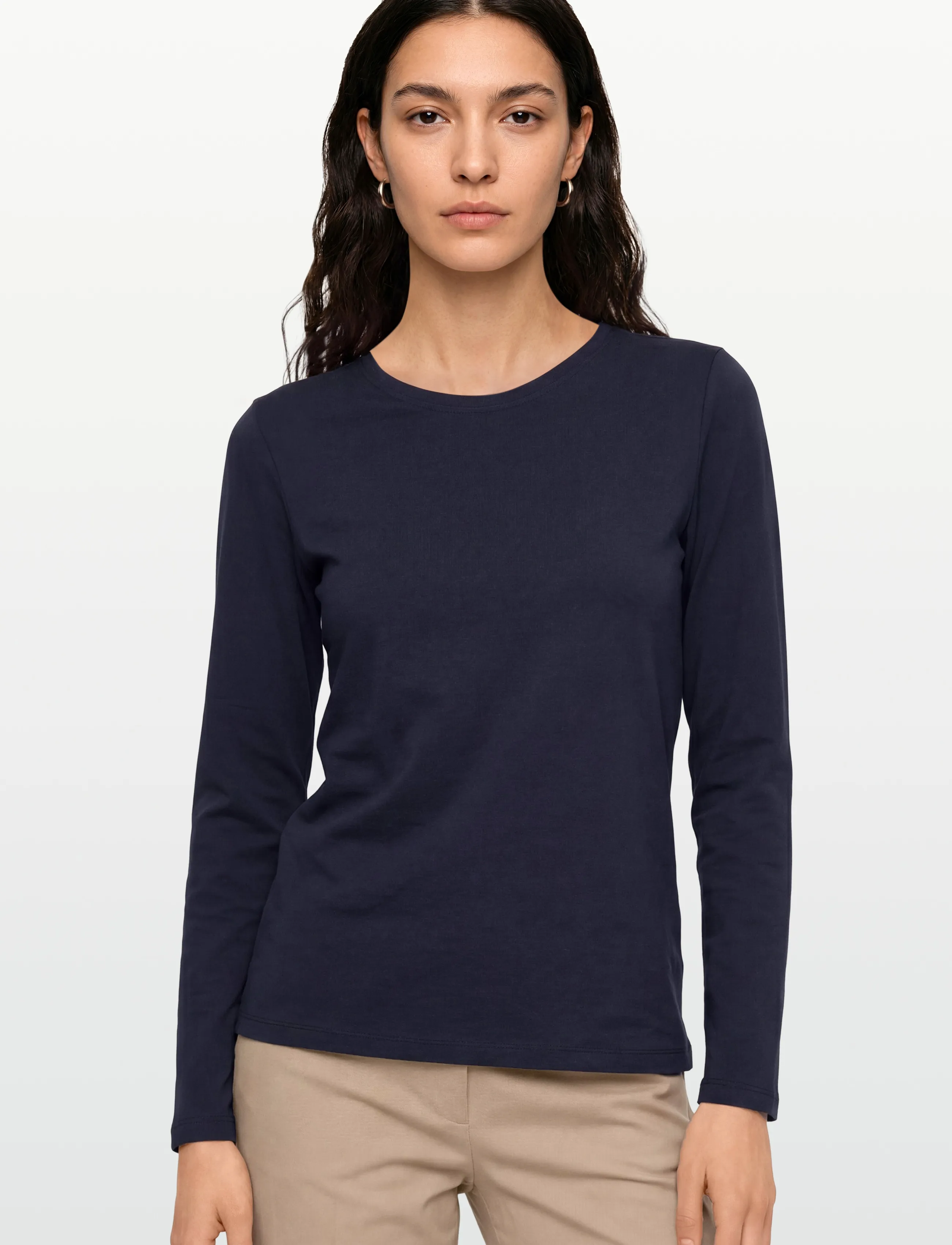 FREE/QUENT - FQFENJA-TEE - langærmede toppe - navy blazer - 3