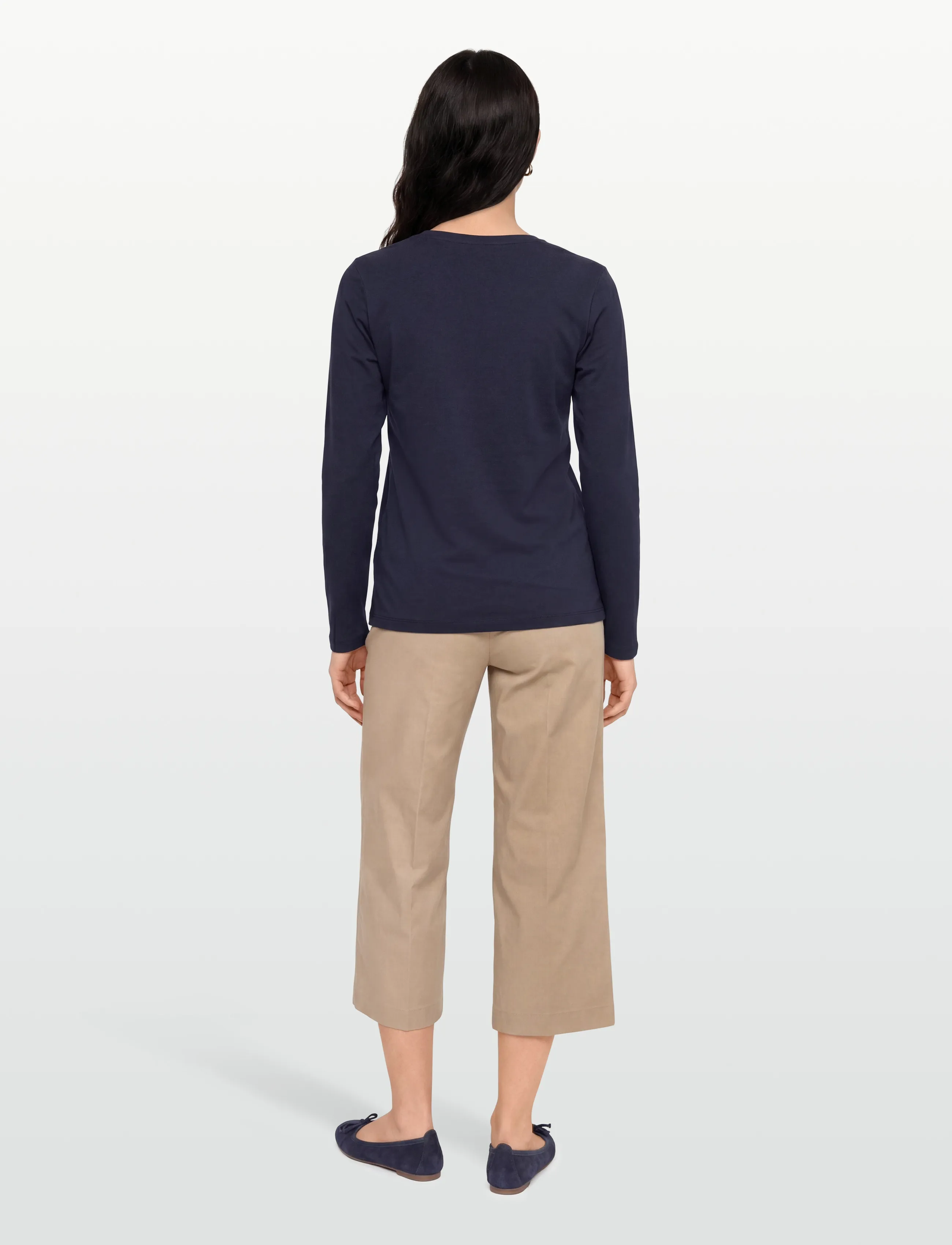 FREE/QUENT - FQFENJA-TEE - langærmede toppe - navy blazer - 4