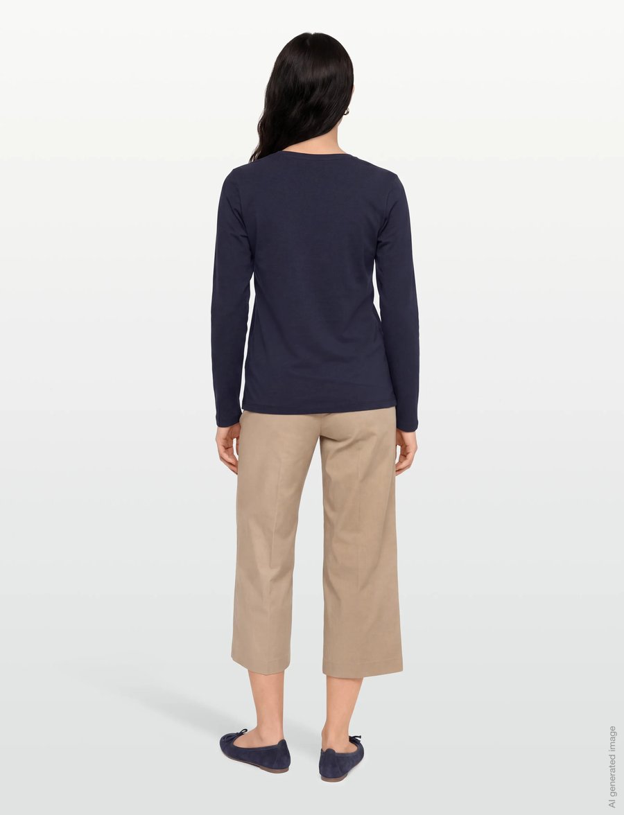 FREE/QUENT - FQFENJA-TEE - palaidinukės ilgomis rankovėmis - navy blazer - 4