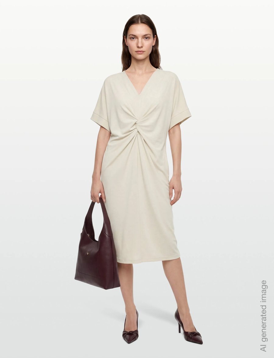 FREE/QUENT - FQFLOI-DRESS - midikleider - moonbeam - 0