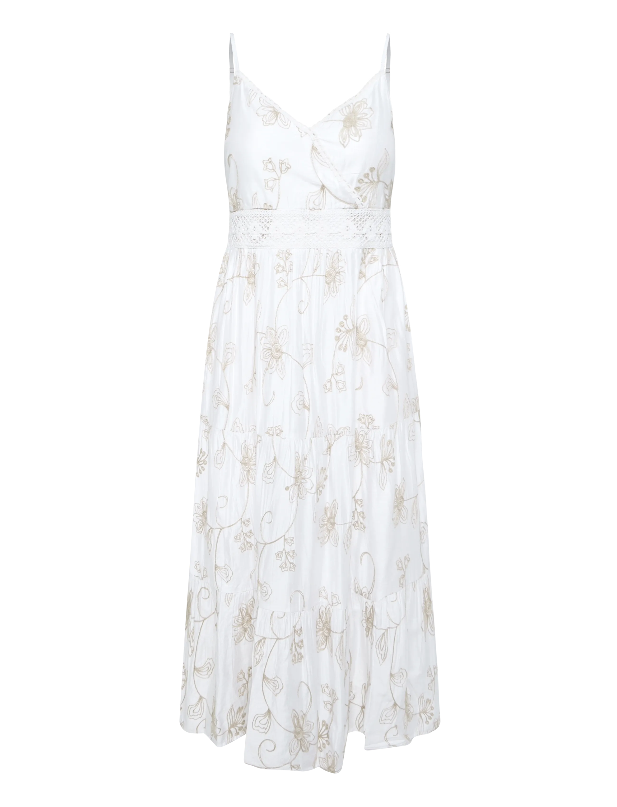 FREE/QUENT - FQJOLA-DRESS - brilliant white w. moonbeam - 1