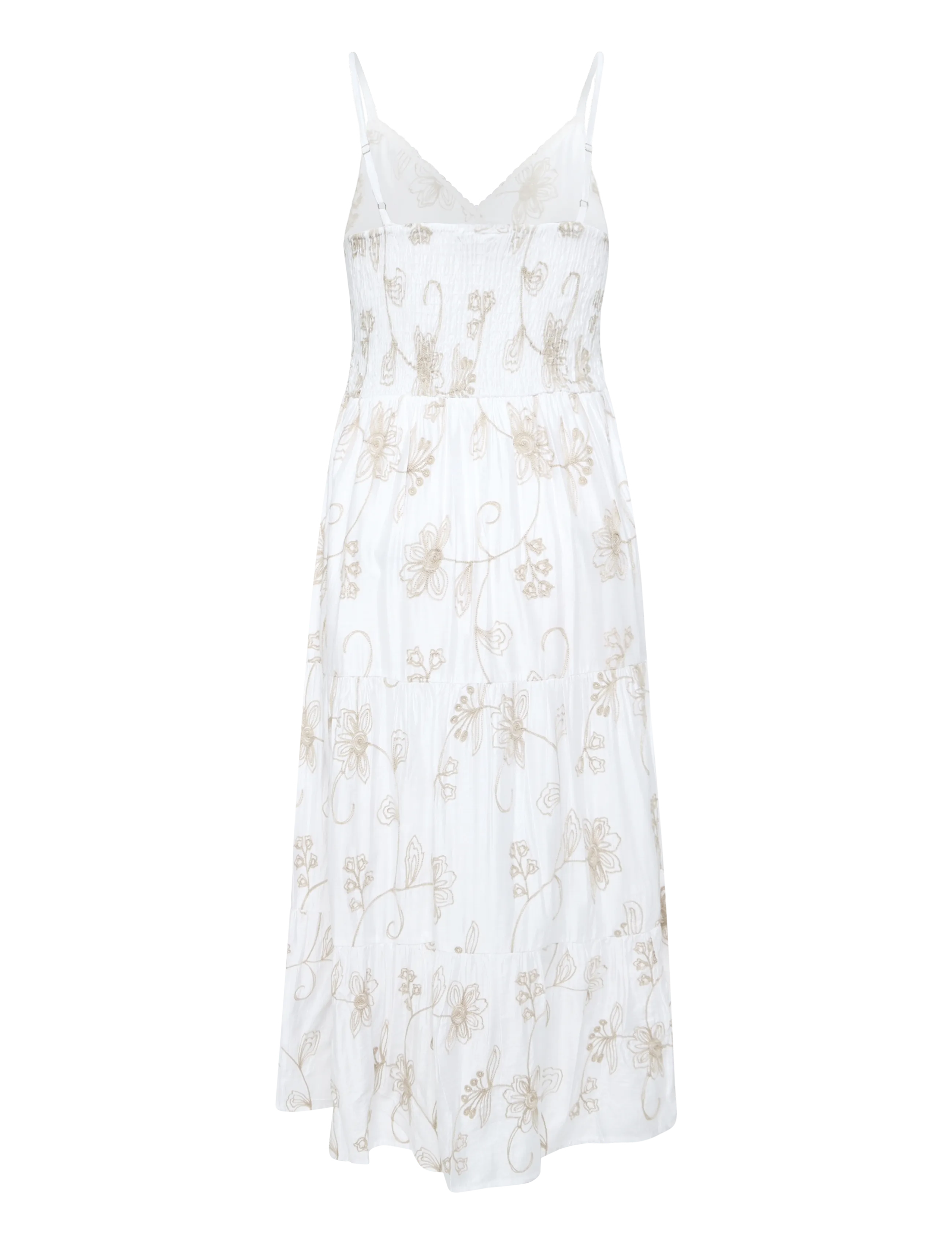 FREE/QUENT - FQJOLA-DRESS - brilliant white w. moonbeam - 2