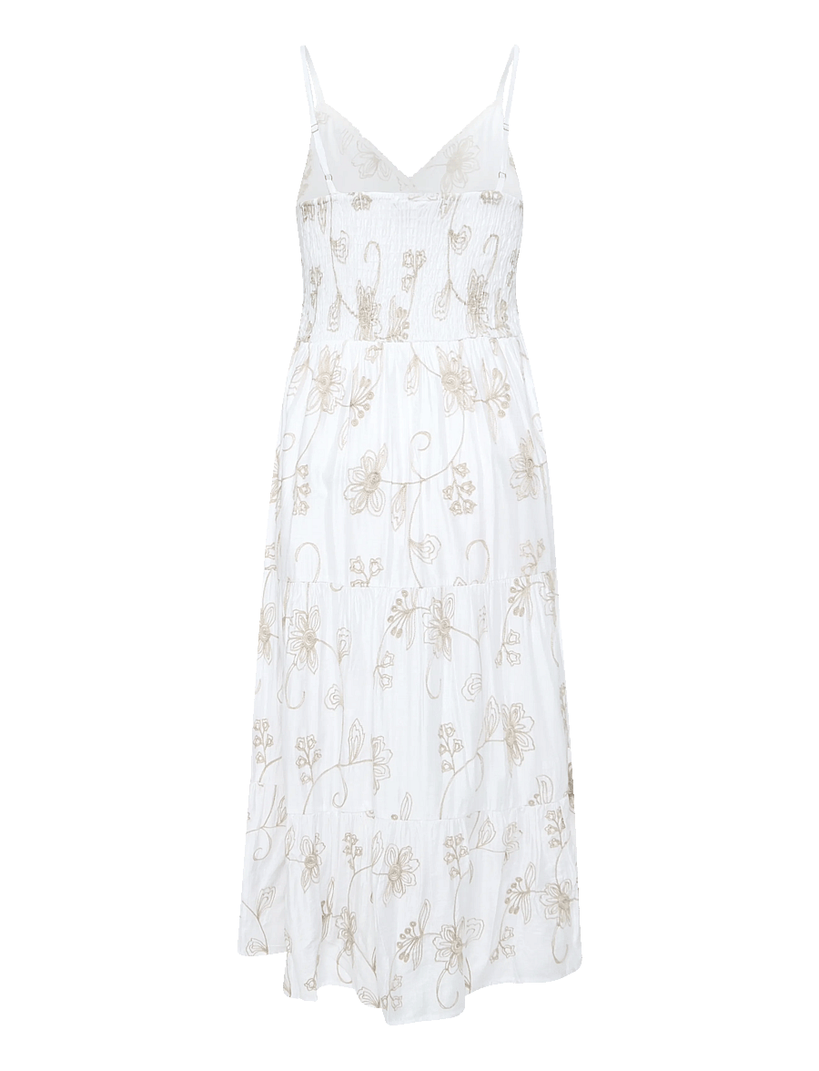 FREE/QUENT - FQJOLA-DRESS - brilliant white w. moonbeam - 2
