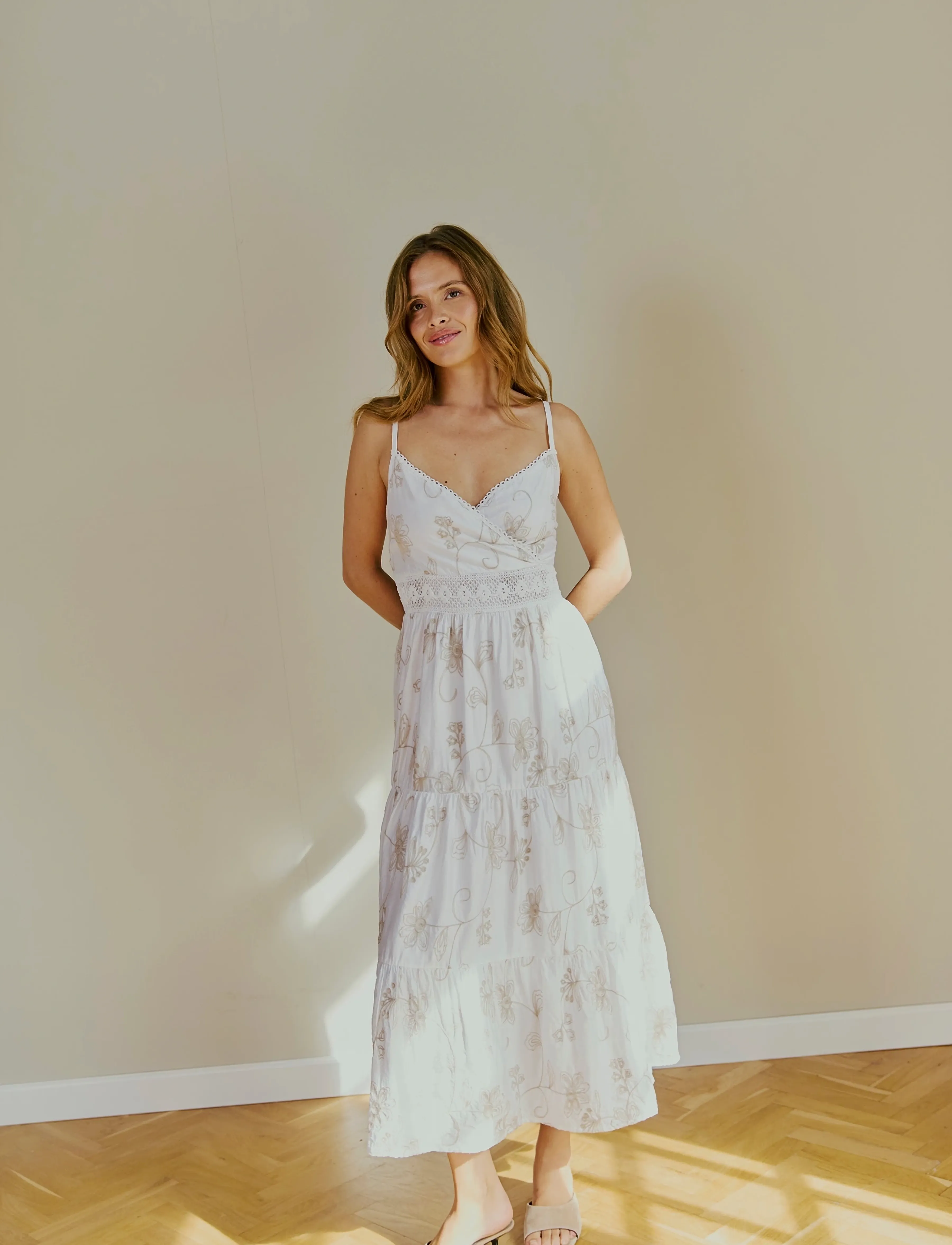 FREE/QUENT - FQJOLA-DRESS - brilliant white w. moonbeam - 3