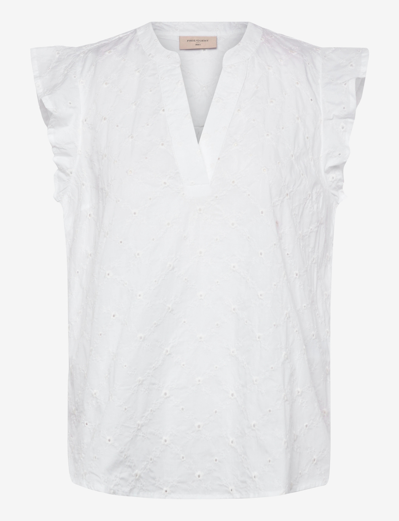 FREE/QUENT - FQALISA-BLOUSE - kortærmede bluser - brilliant white w brilliant wh - 0